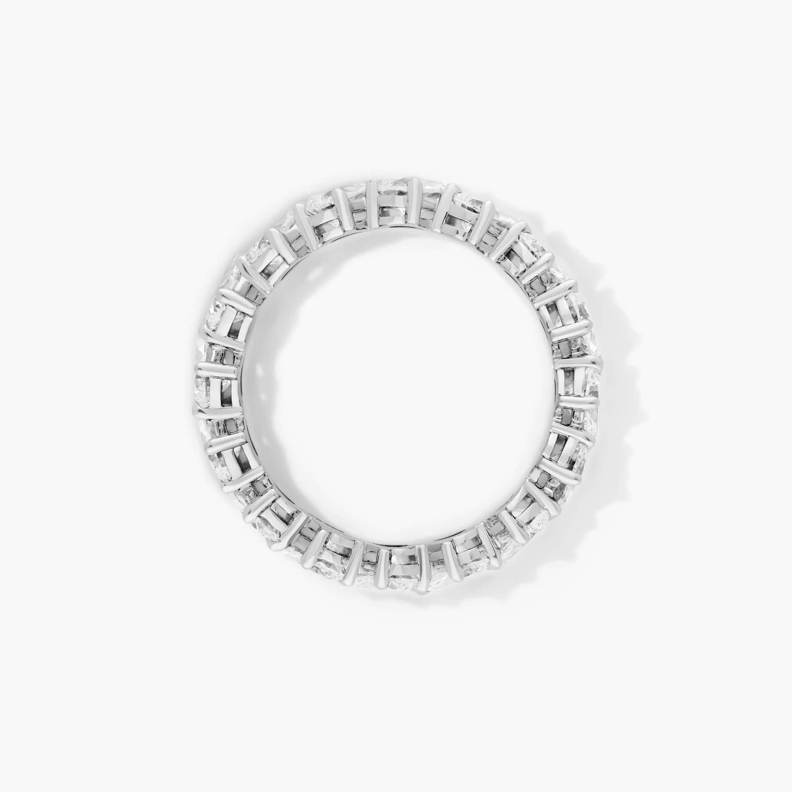 Diagonal Pear Shape Diamond Eternity Ring In 14K White Gold By James Allen