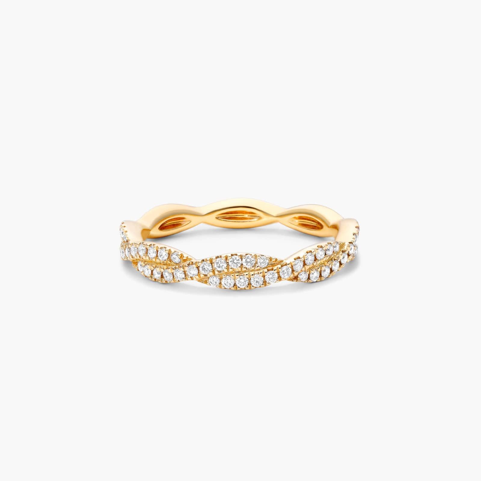 Petite Infinity Diamond Ring In 14K Yellow Gold By James Allen