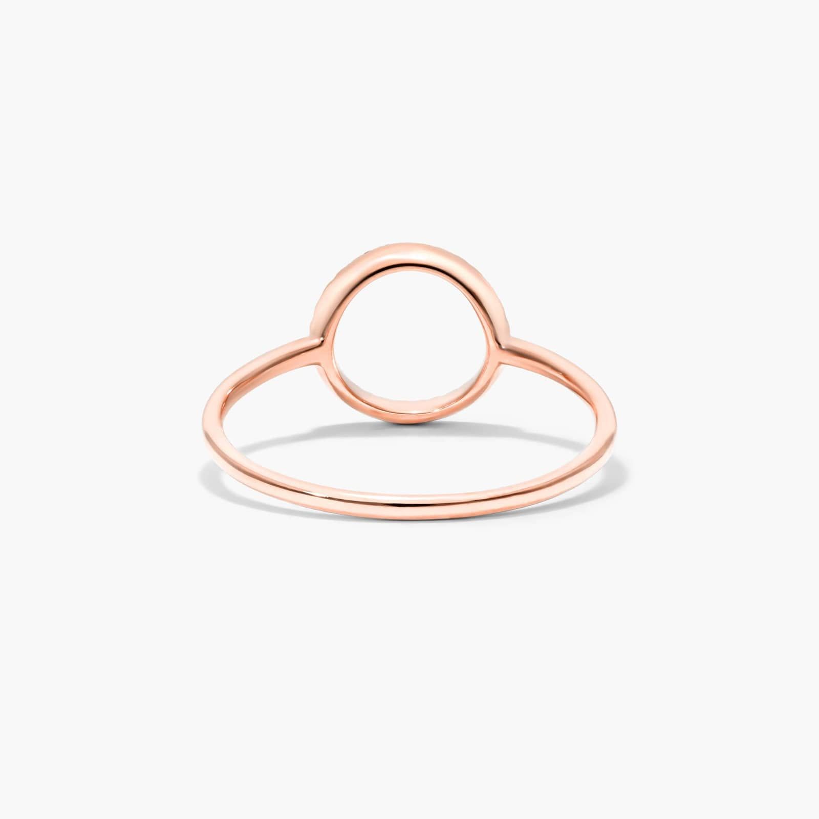 Open Circle Diamond Ring In 14K Rose Gold By James Allen