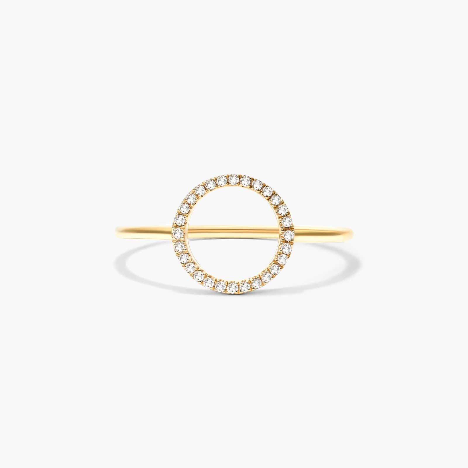 Open Circle Diamond Ring In 14K Yellow Gold By James Allen