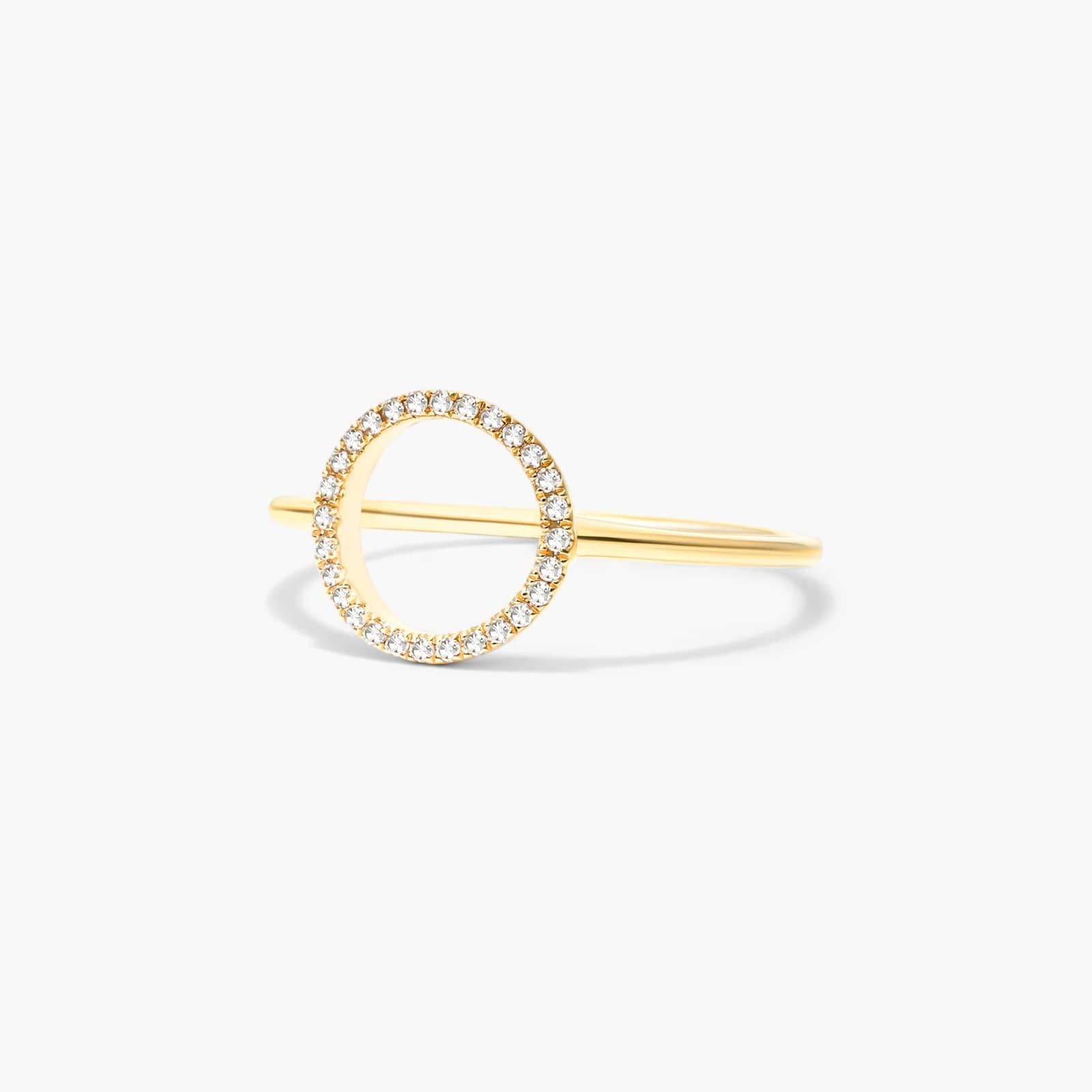Open Circle Diamond Ring In 14K Yellow Gold By James Allen