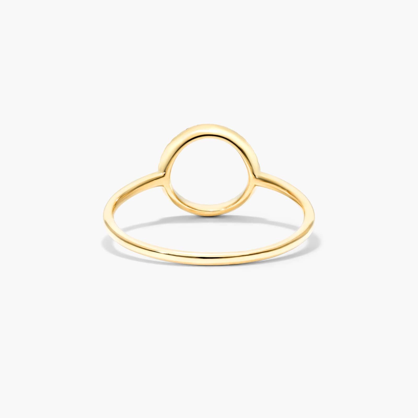 Open Circle Diamond Ring In 14K Yellow Gold By James Allen
