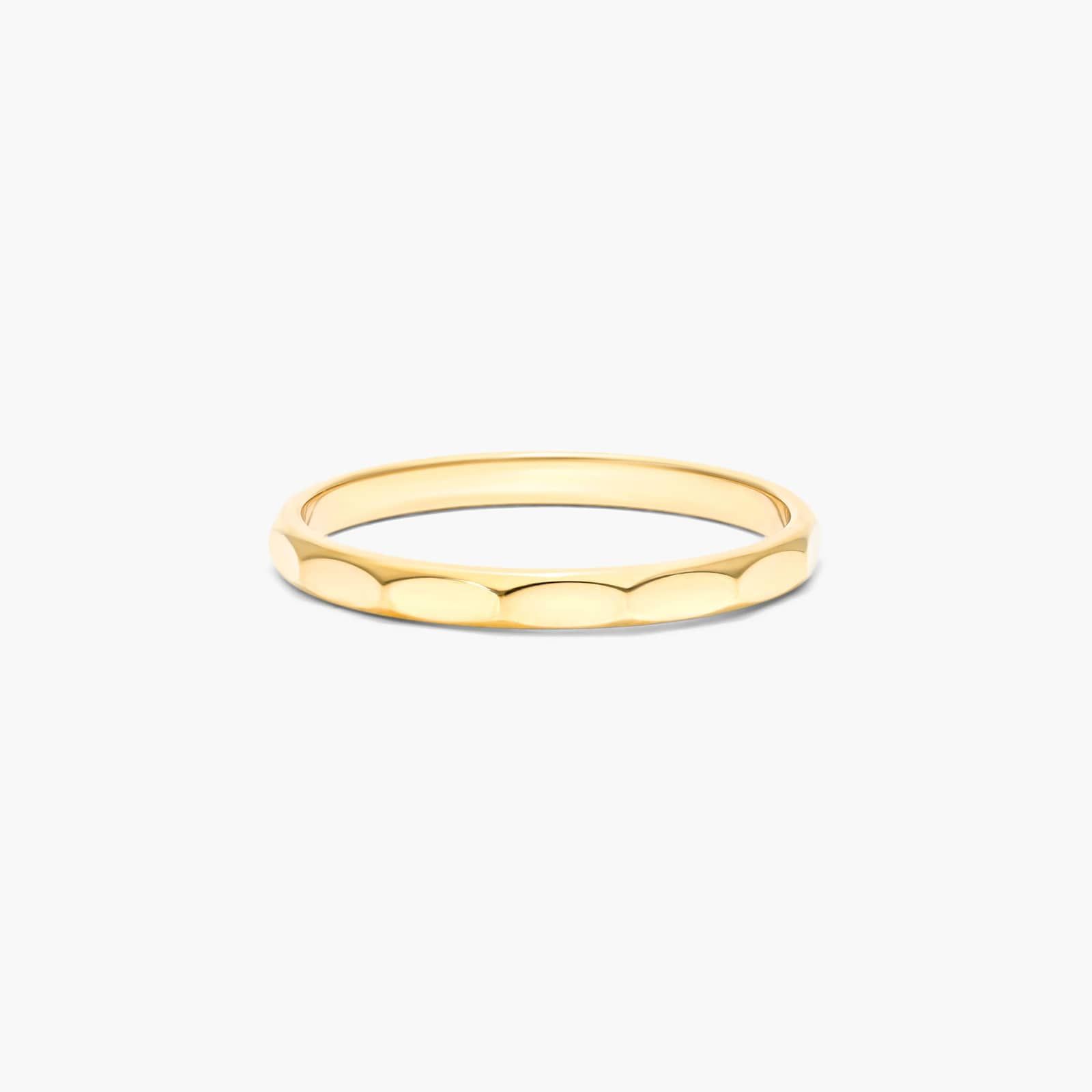 High Polished Faceted Ring In 14K Yellow Gold By James Allen