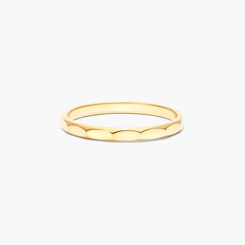 High Polished Faceted Ring In 14K Yellow Gold By James Allen