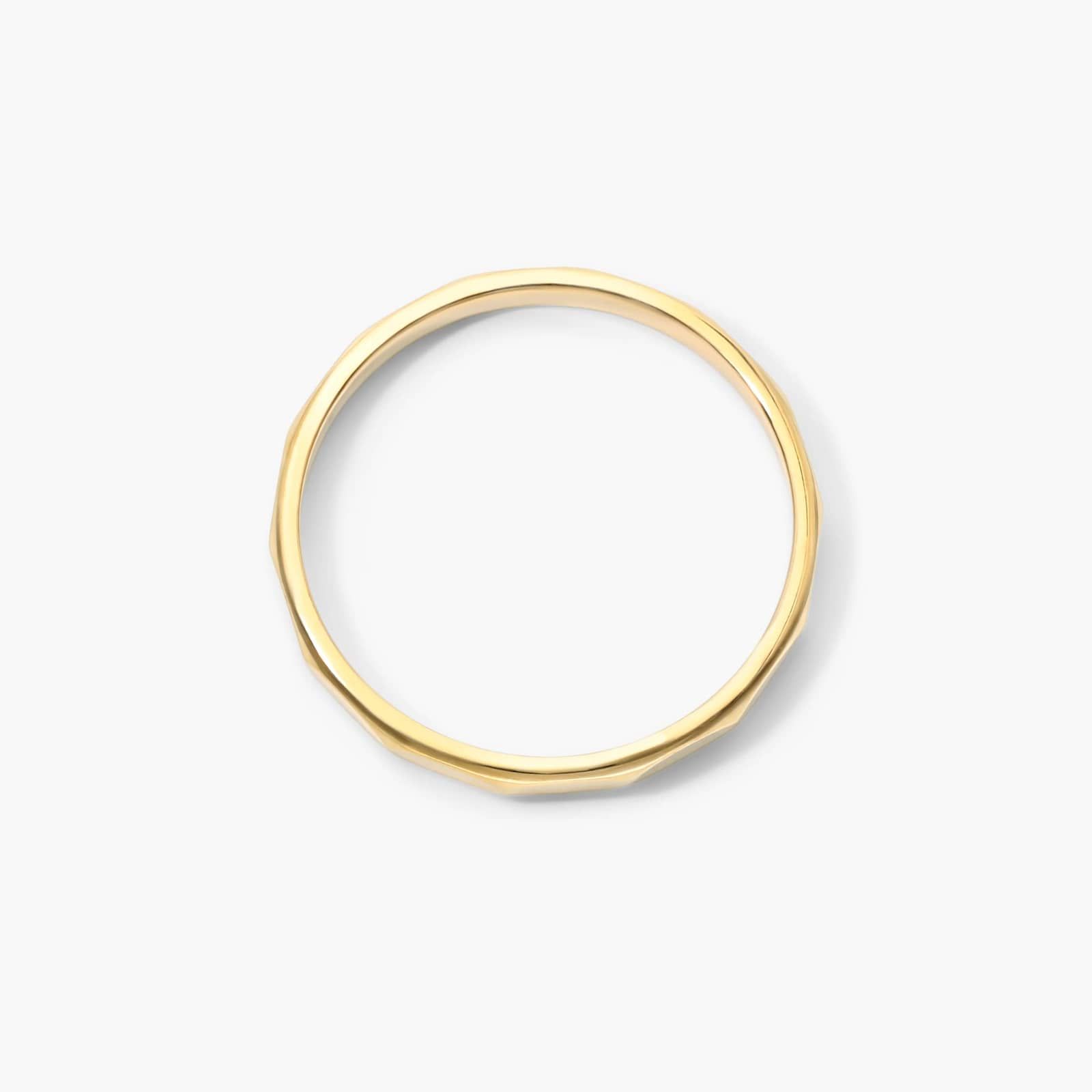 High Polished Faceted Ring In 14K Yellow Gold By James Allen