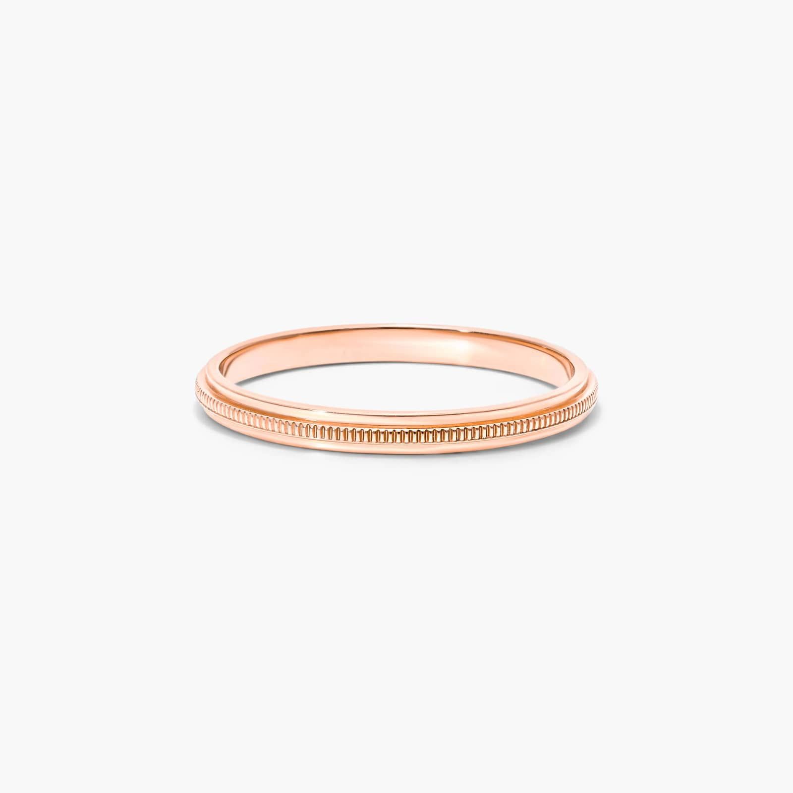 Milgrain Row Ring In 14K Rose Gold By James Allen