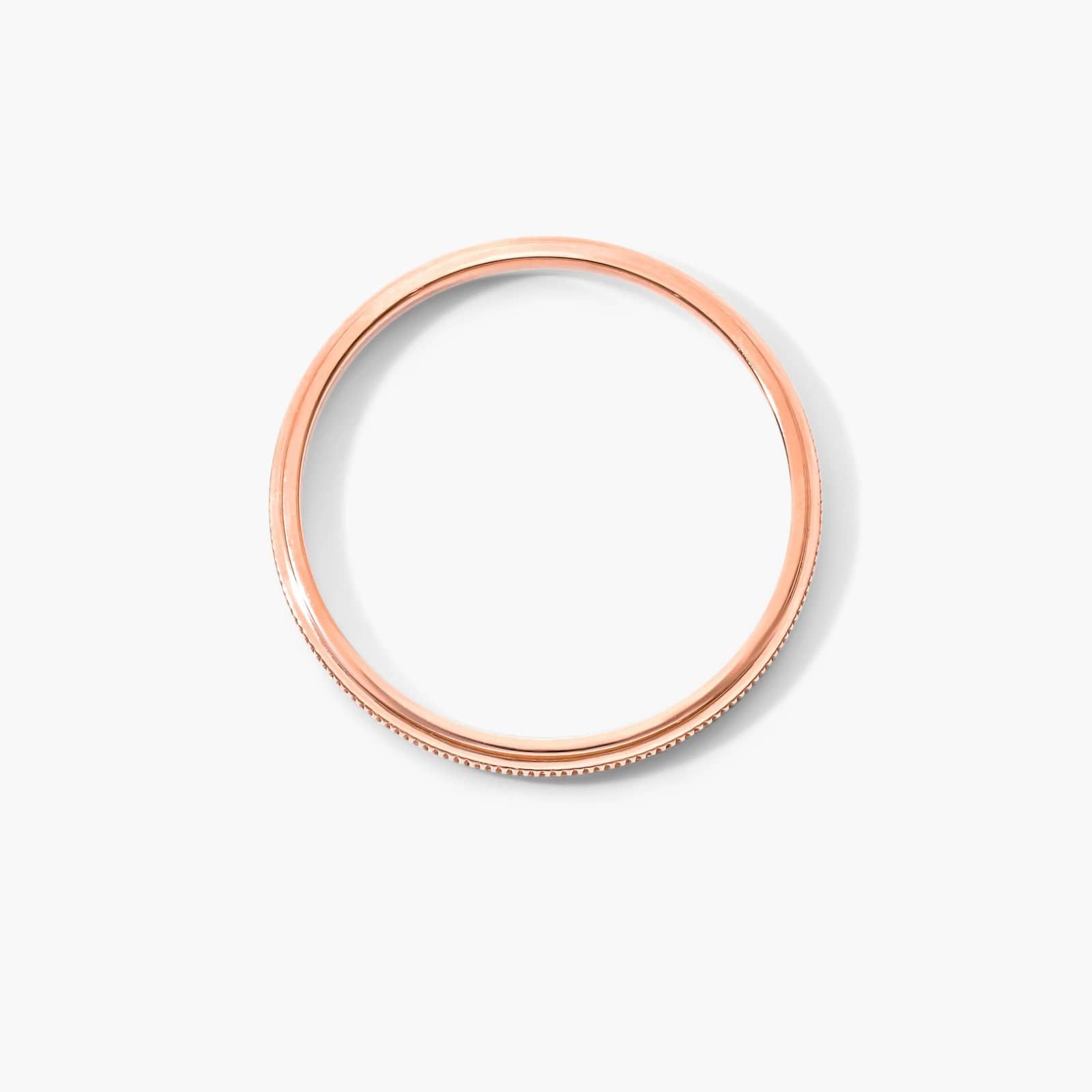 Milgrain Row Ring In 14K Rose Gold By James Allen