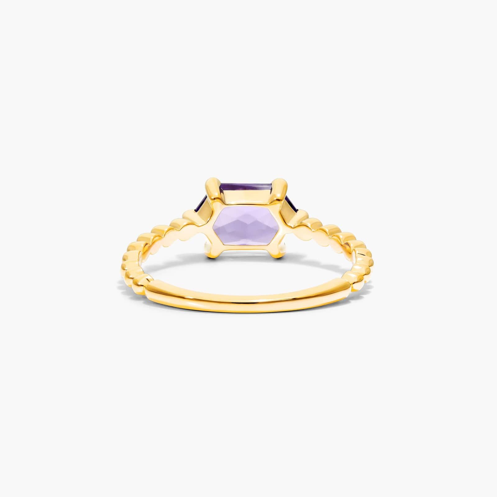 Amethyst Hexagon Ring In 14K Yellow Gold By James Allen