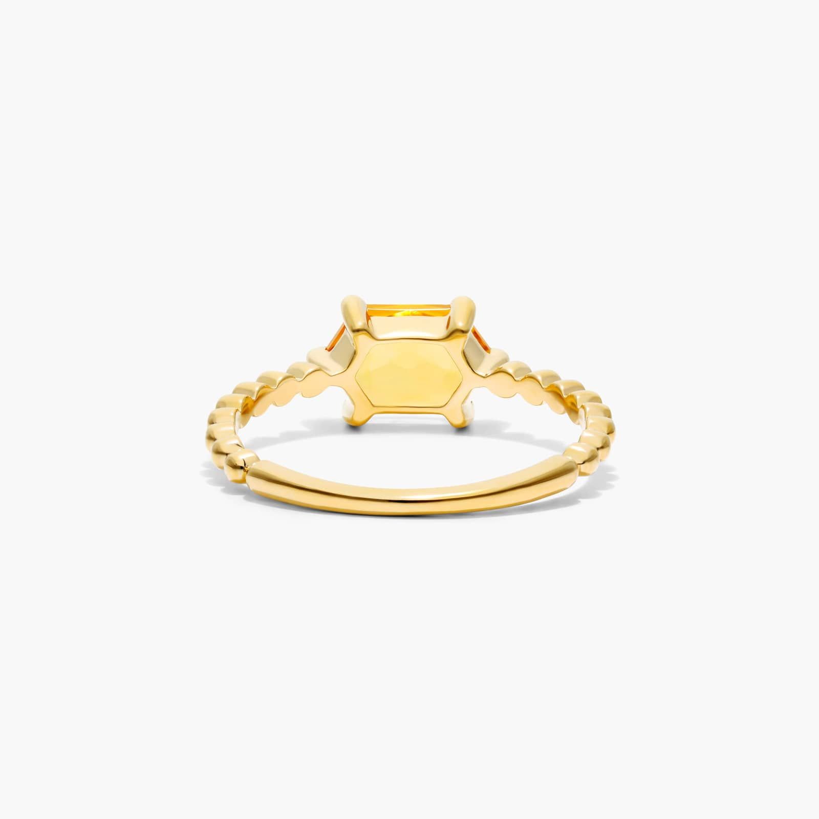 Citrine Hexagon Ring In 14K Yellow Gold By James Allen