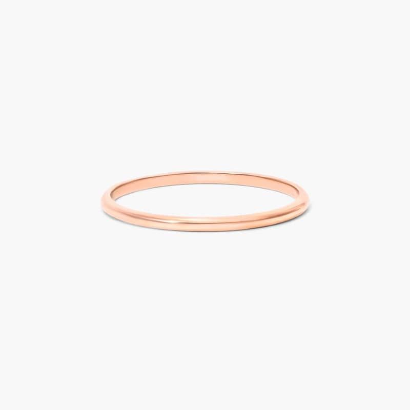 Rounded Ring In 14K Rose Gold By James Allen