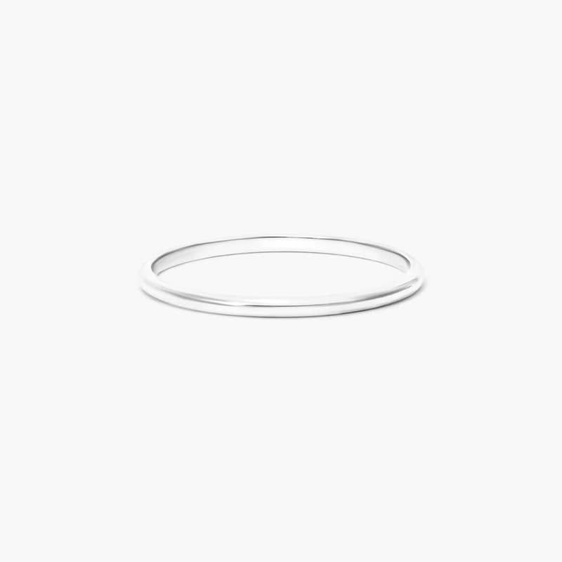 Rounded Ring In 14K White Gold By James Allen
