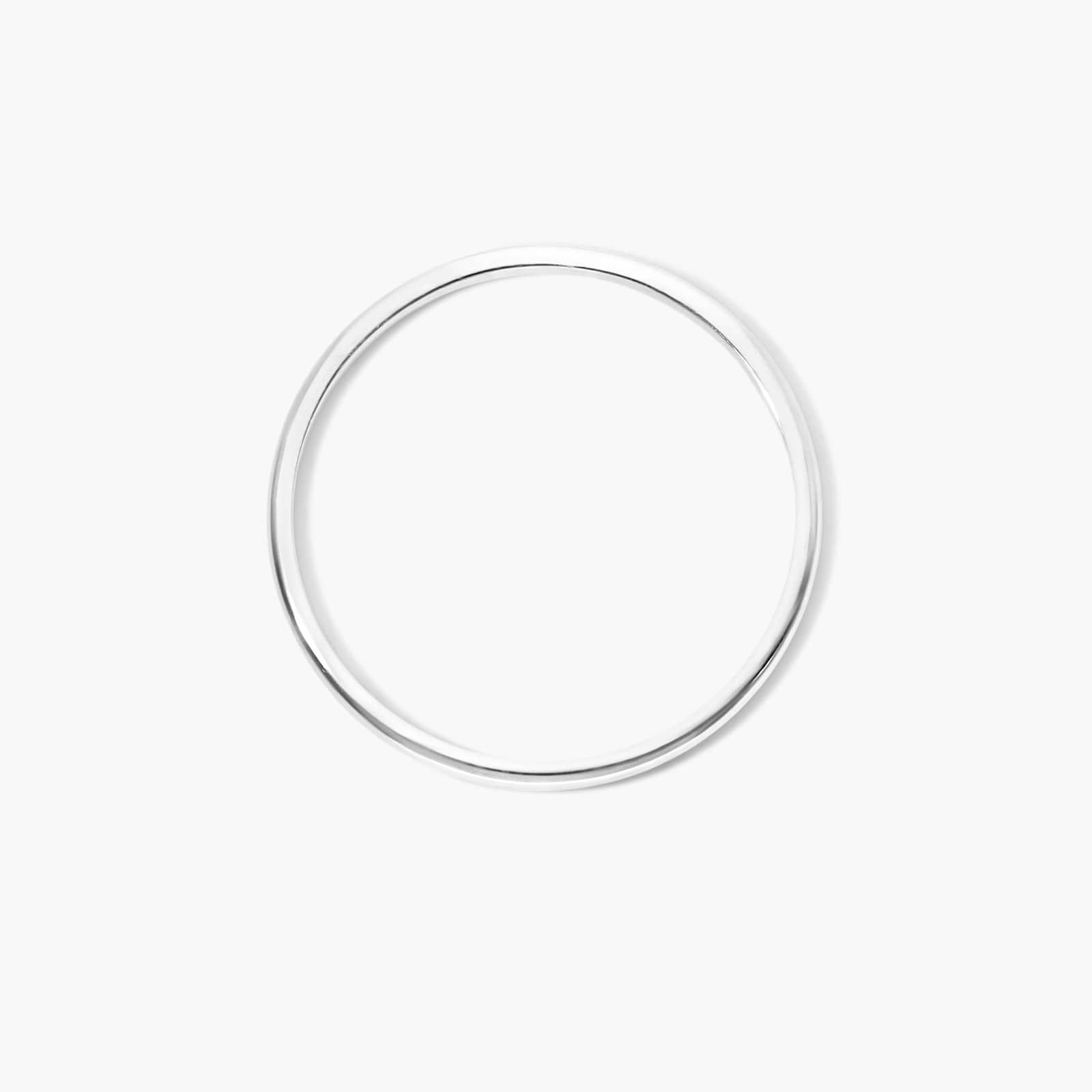 Rounded Ring In 14K White Gold By James Allen