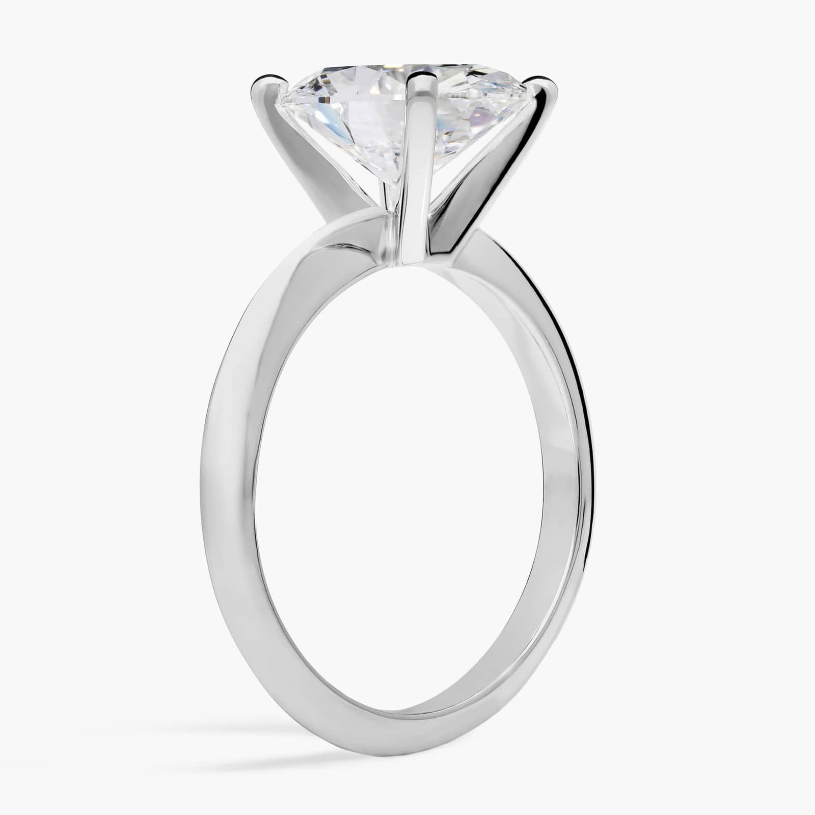 2 1/2 CT. GIA Certified Oval Lab Created Diamond Size 6 Classic Four-Prong Solitaire Engagement Ring in 14k White Gold