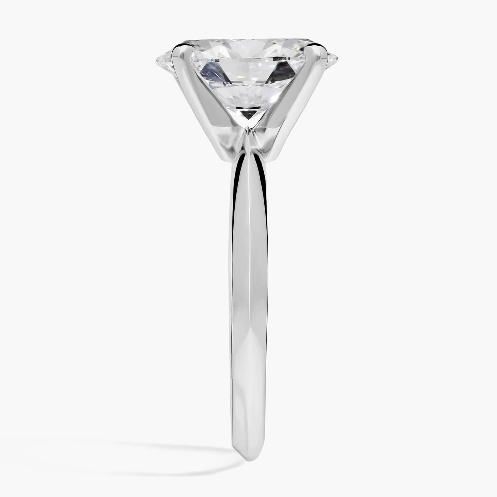 2 1/2 CT. GIA Certified Oval Lab Created Diamond Size 6 Classic Four-Prong Solitaire Engagement Ring in 14k White Gold