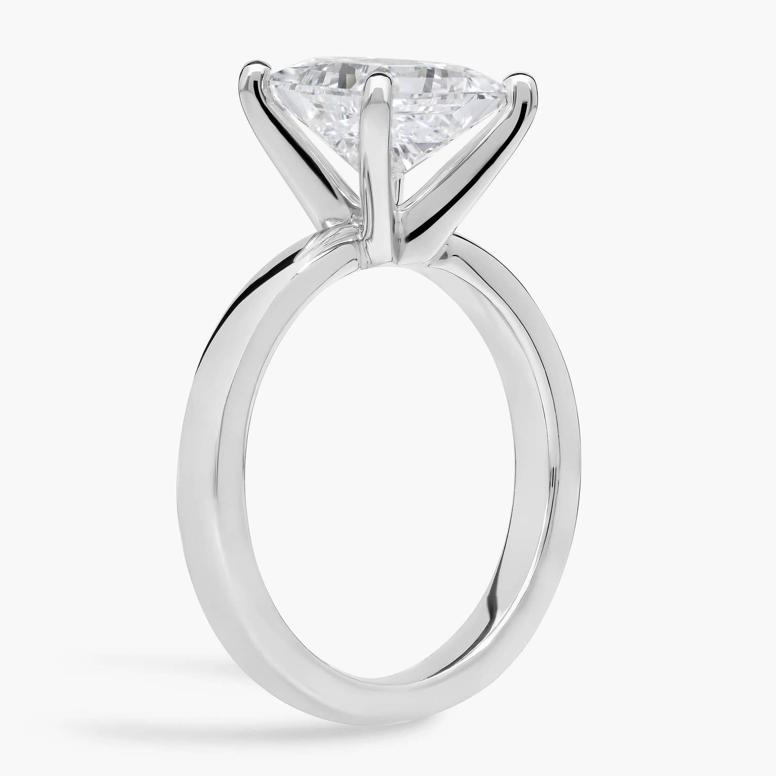 2 CT. GIA Certified Princess Lab Created Diamond Size 5 Classic Comfort Fit Solitaire Engagement Ring in Platinum (2.5mm)