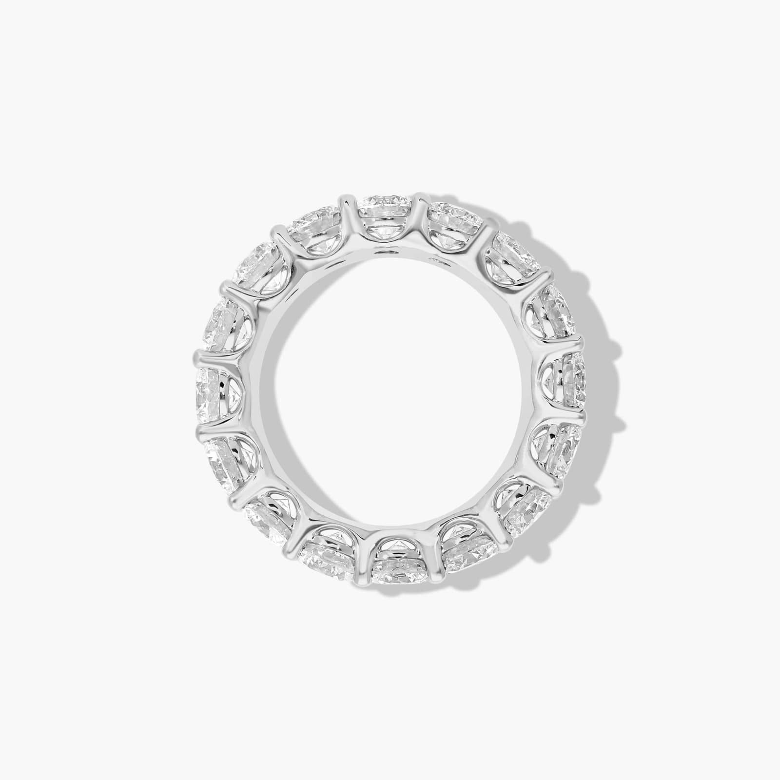Platinum low dome Basket Lab-Grown Diamond Eternity Ring (5 CTW F-G / VS2-SI1)