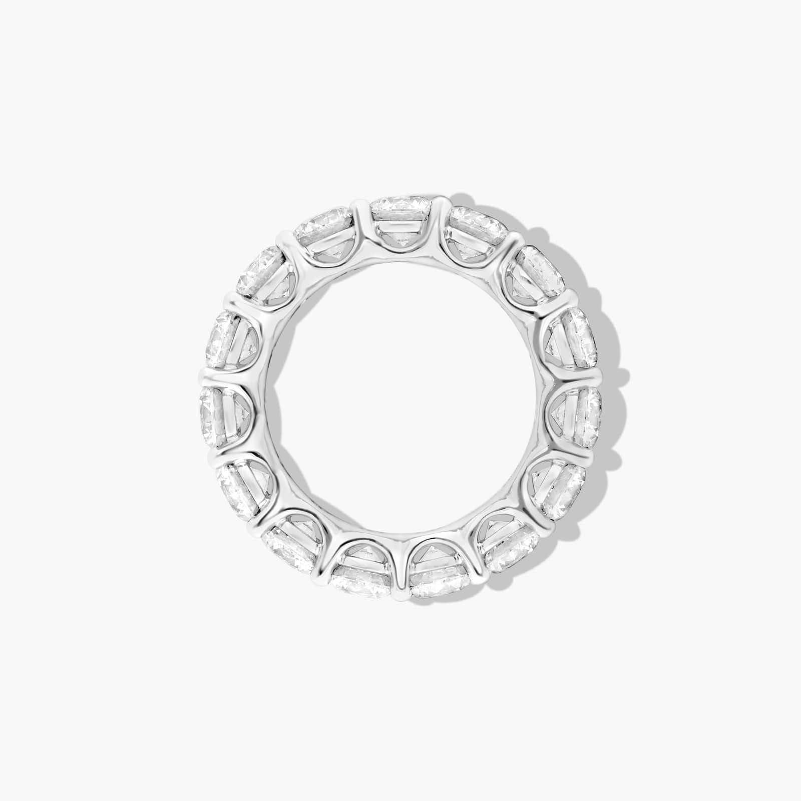 Platinum low dome Basket Lab-Grown Diamond Eternity Ring (6 CTW F-G / VS2-SI1)