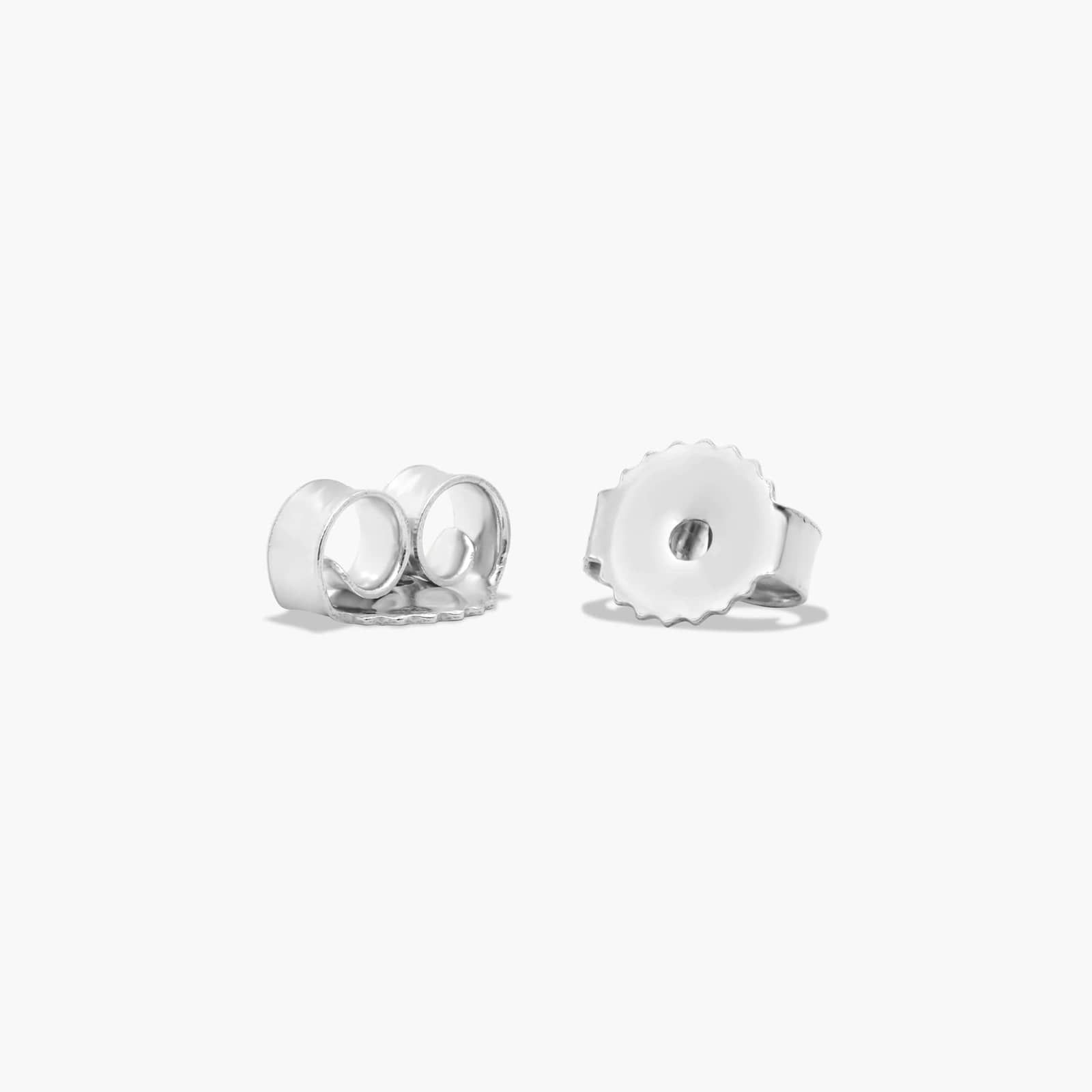 Four Prong 0.5 CTW Round Lab-Grown Diamond Stud Earrings In 14K White Gold