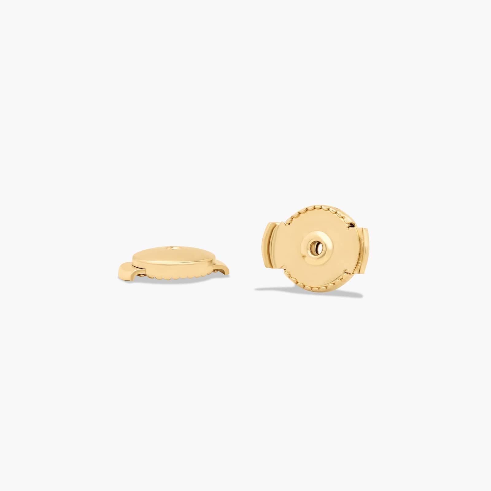 Milgrain Bezel 1 CTW Diamond Stud Earrings In 14K Yellow Gold