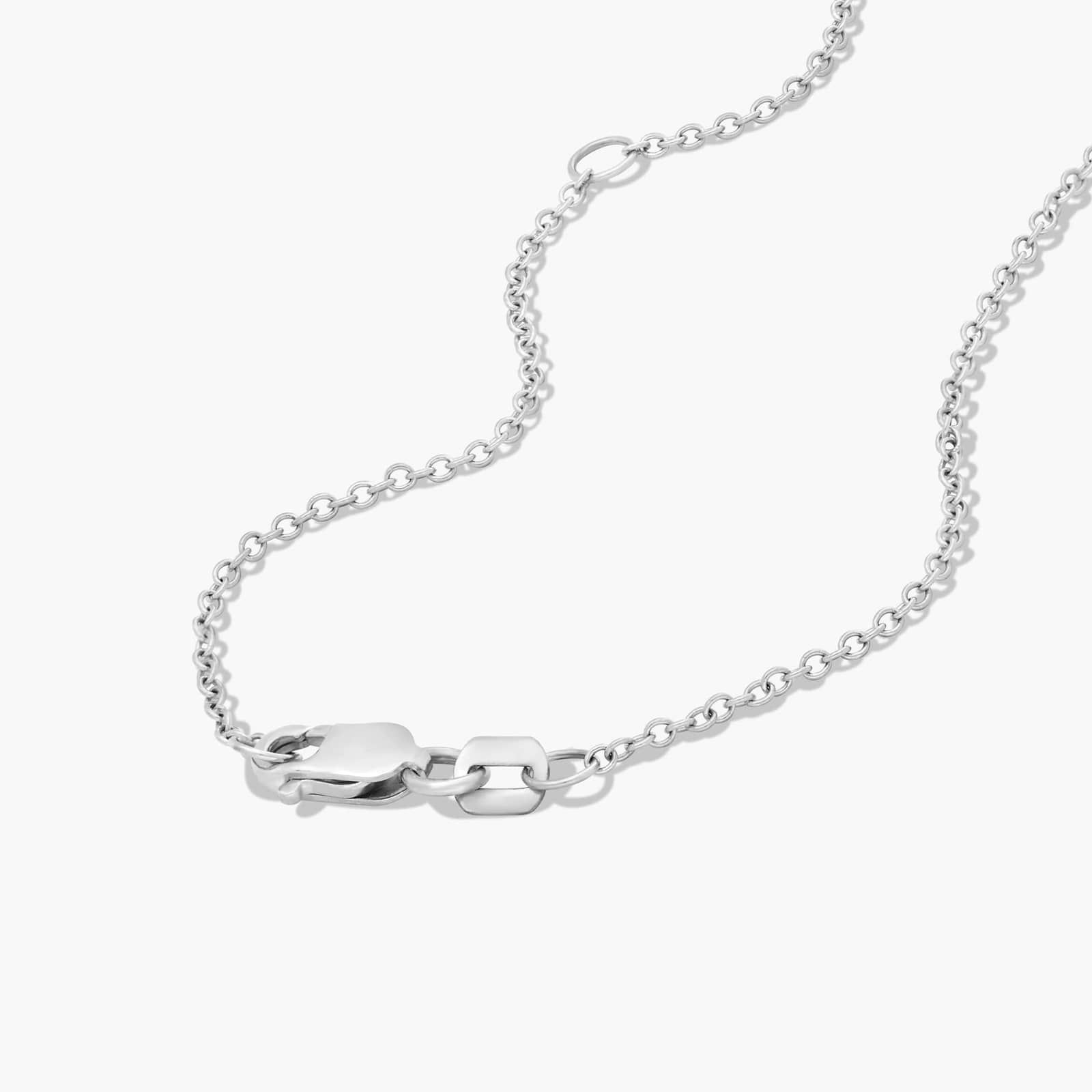 14K White Gold Pear Cut Lab-Grown Diamond Solitaire Pendant (2.00 CTW - F-G / VS2-SI1)
