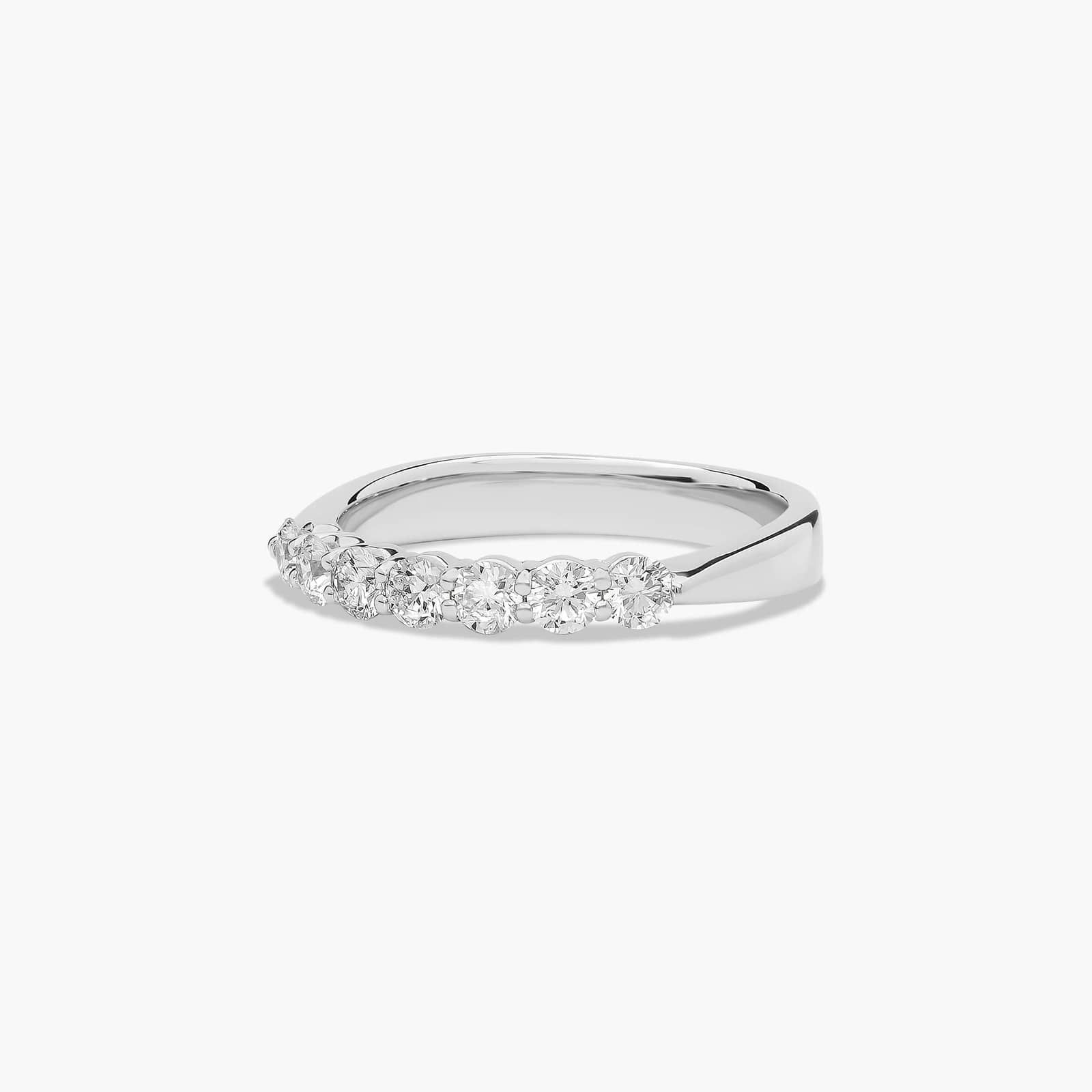 Common Prong Wedding Ring With 0.47 CTW Diamonds In 18K White Gold (2.00mm)