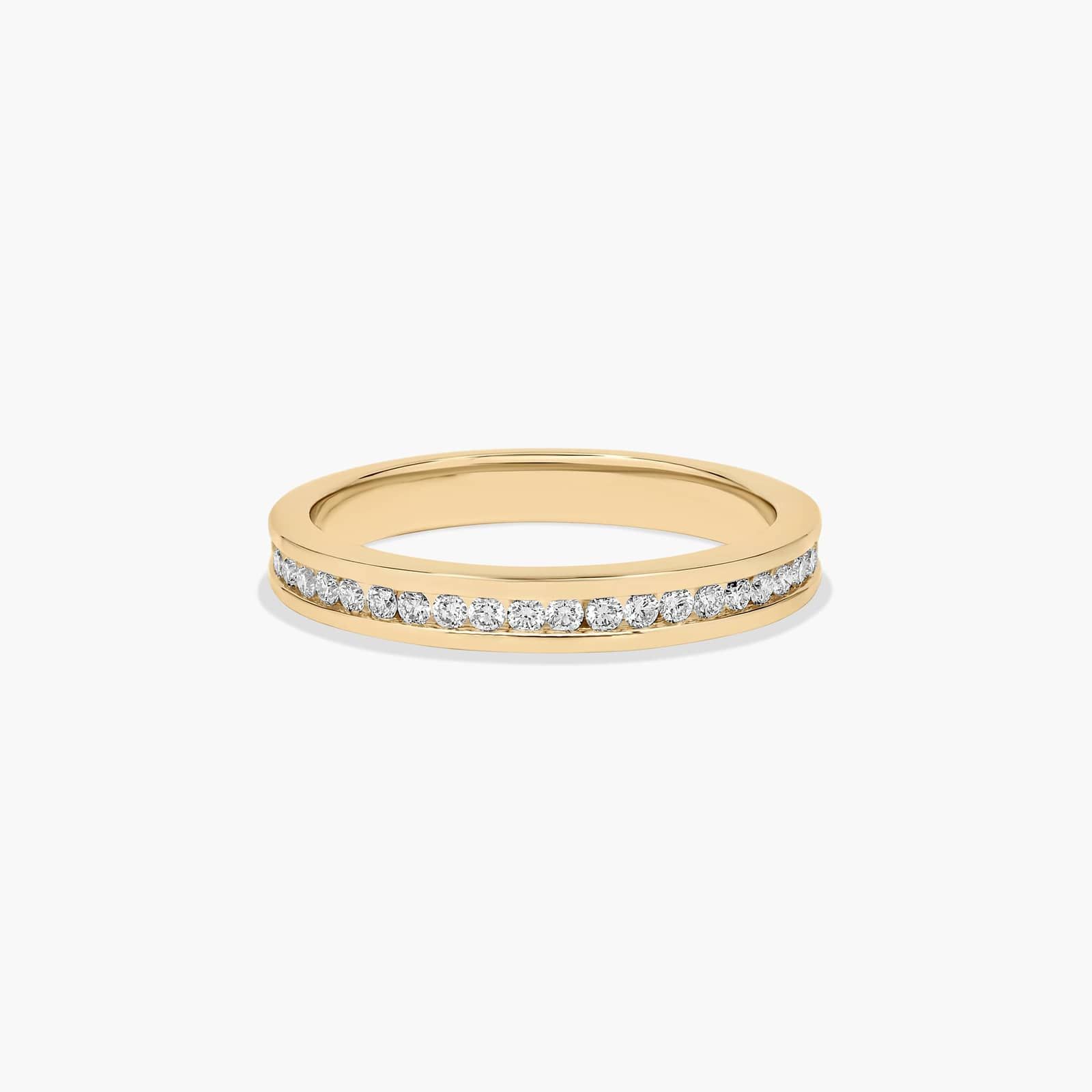 Channel Set Wedding Ring With 0.25 CTW Diamonds In 14K Yellow Gold (2.50mm)