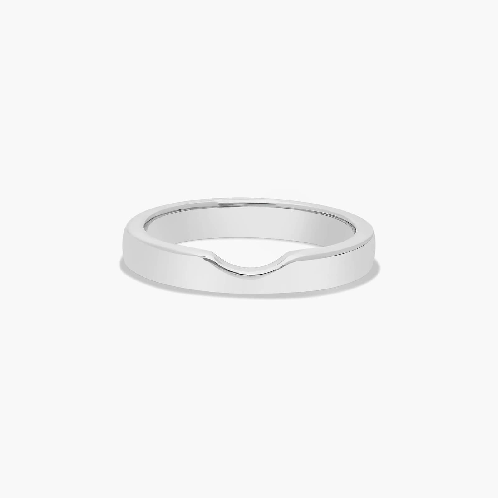 Cross Prong Wedding Ring In Platinum (3.00mm)