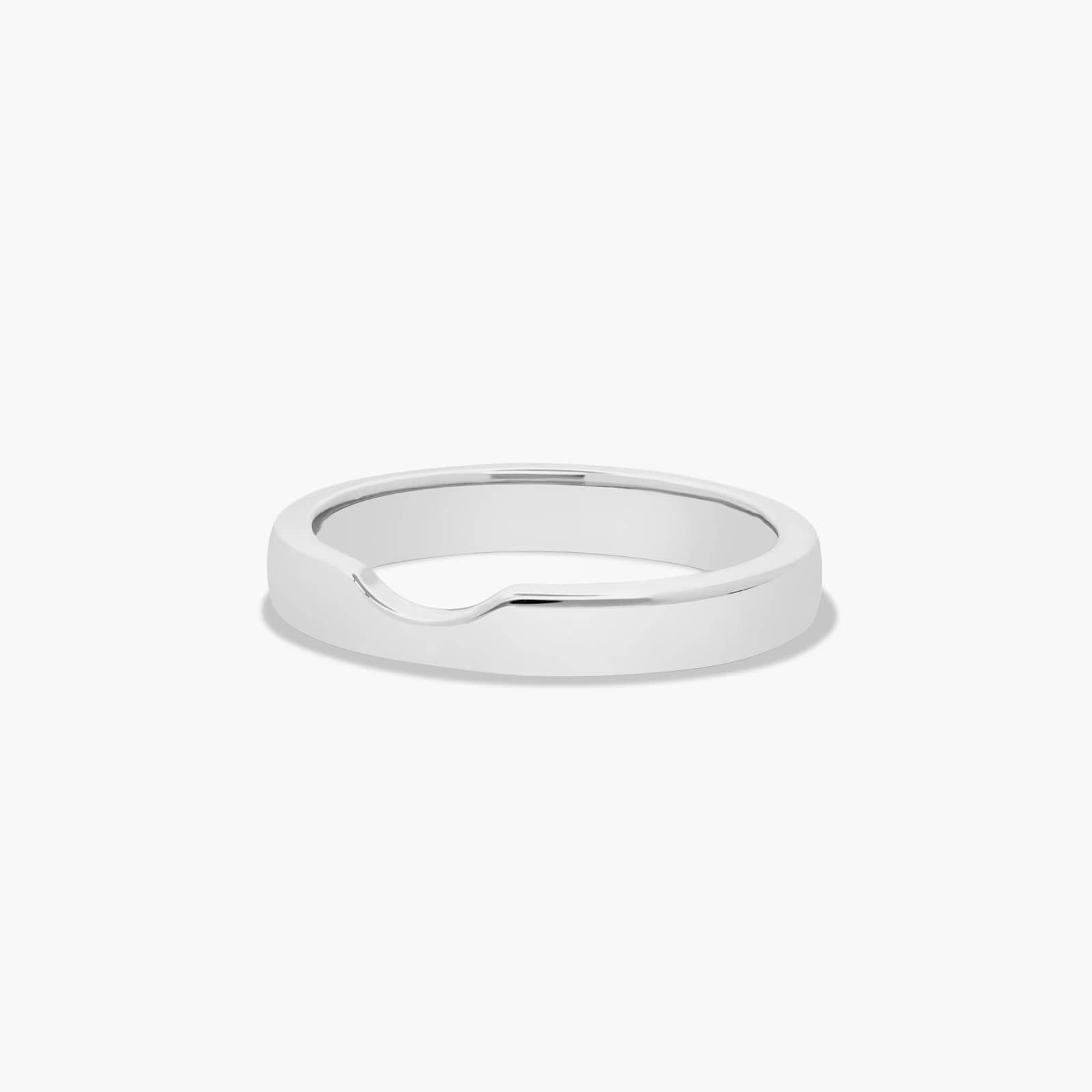 Cross Prong Wedding Ring In Platinum (3.00mm)