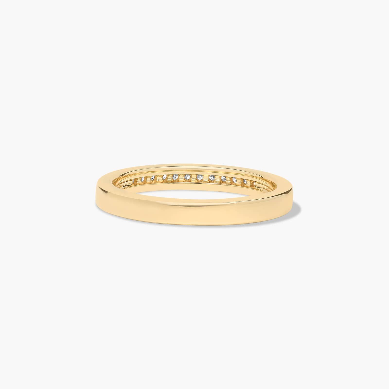 Channel Set Wedding Ring With 0.16 CTW Diamonds In 18K Yellow Gold (2.50mm)