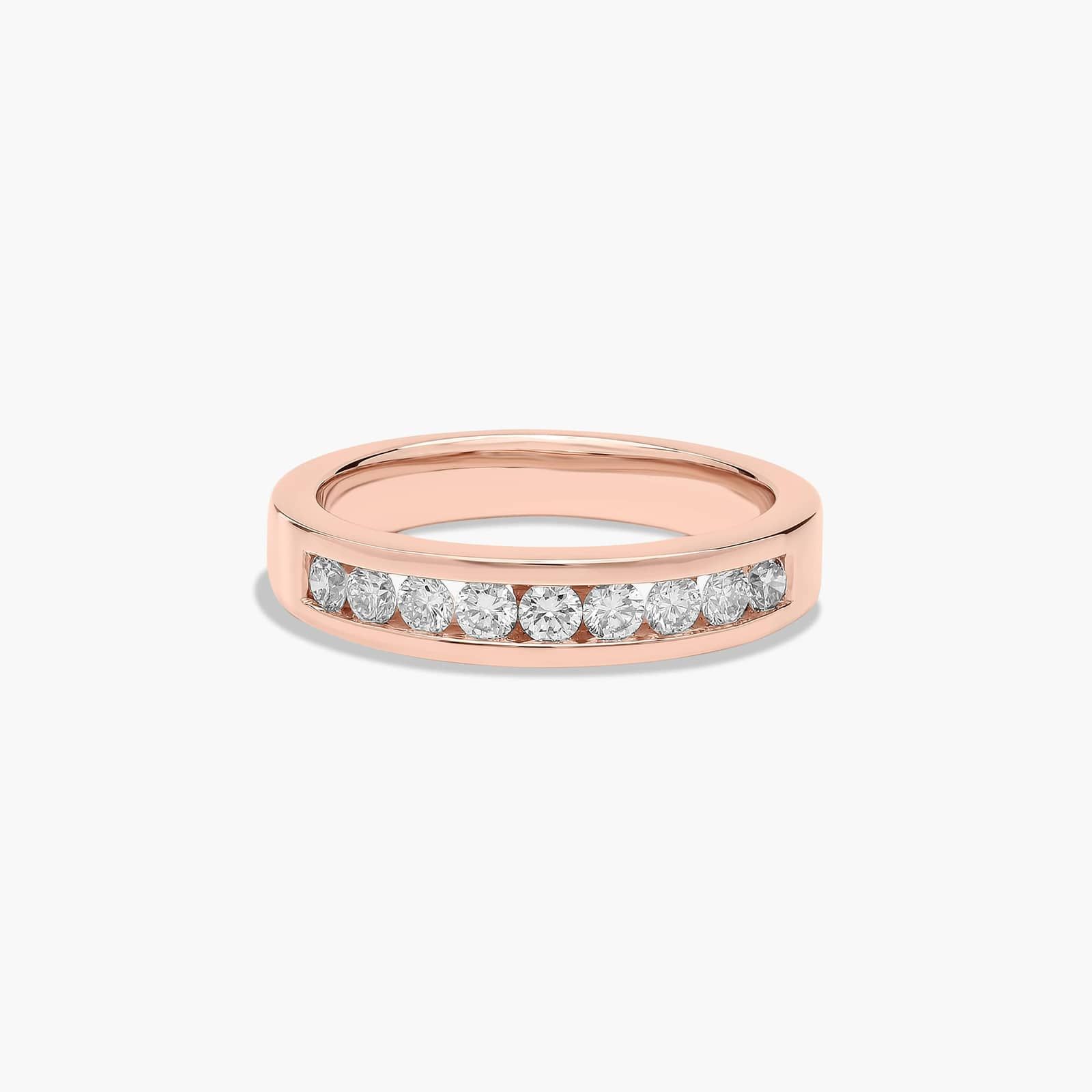Channel Set Wedding Ring With 0.45 CTW Diamonds In 14K Rose Gold (3.50mm)