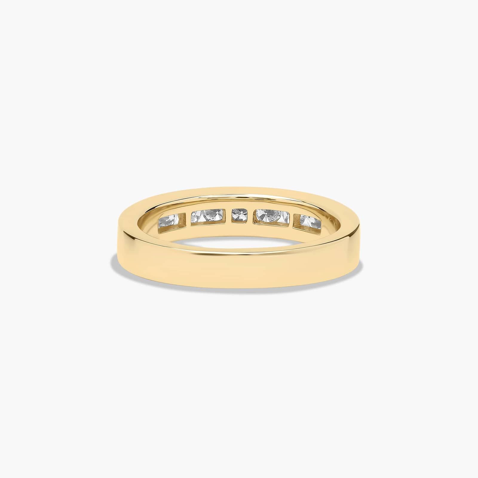 Channel Set Wedding Ring With 0.45 CTW Diamonds In 18K Yellow Gold (3.50mm)