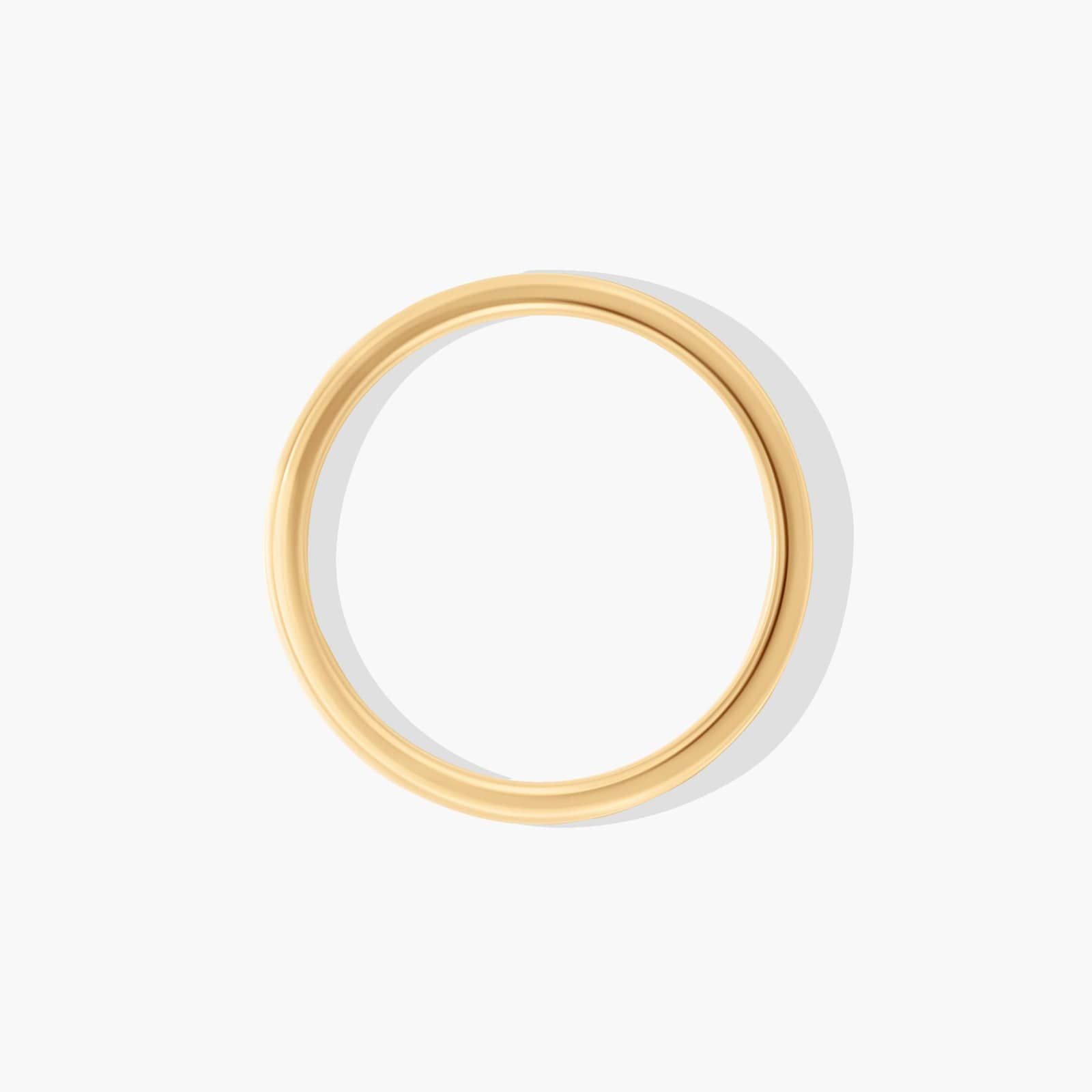 Traditional Straight Fit Wedding Ring In 14K Yellow Gold (2.50mm)