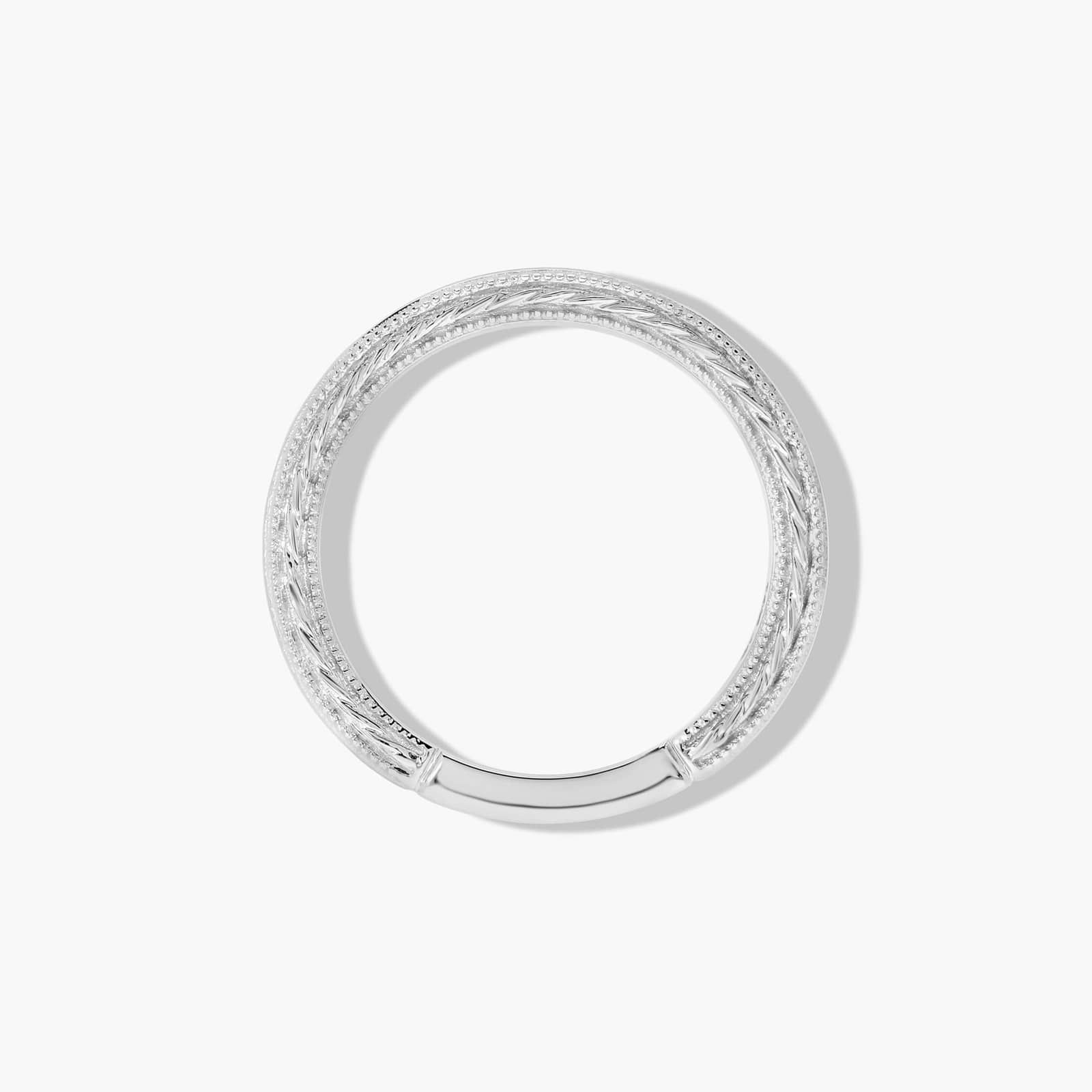 Etched Rope Wedding Ring In Platinum (2.50mm)