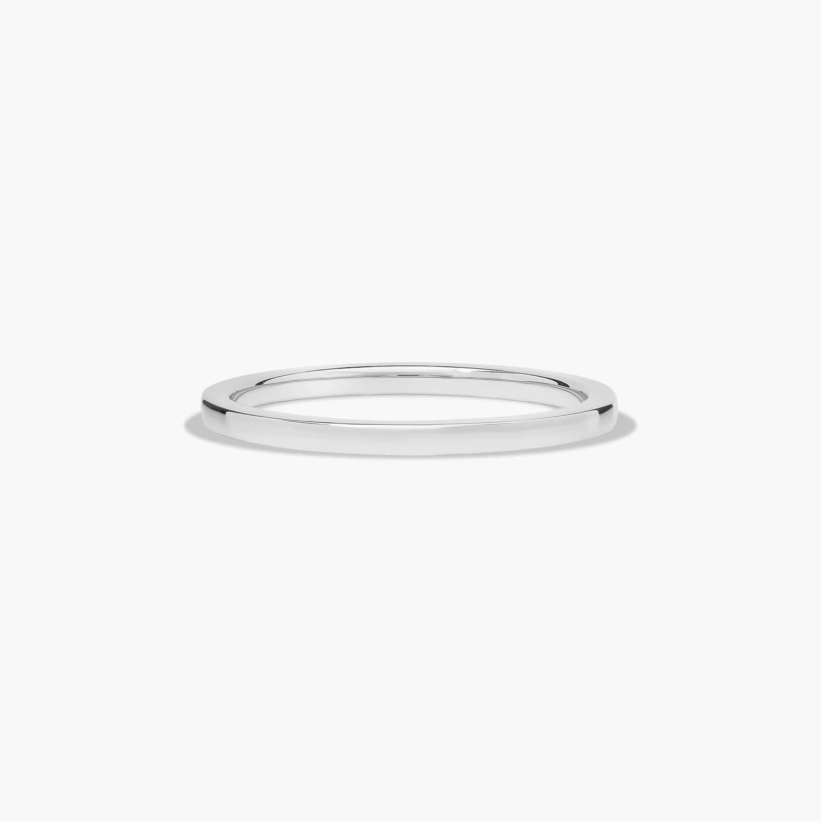 Comfort Fit Wedding Ring In 14K White Gold (1.50mm)
