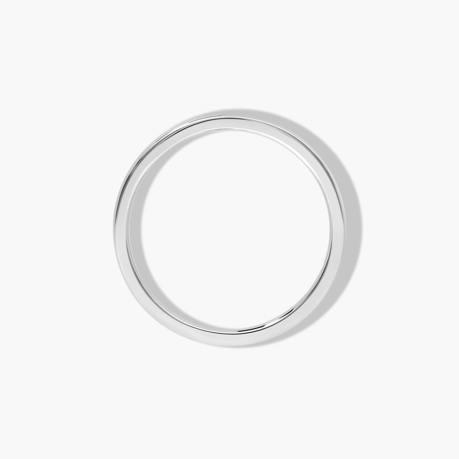Comfort Fit Wedding Ring In 14K White Gold (1.50mm)
