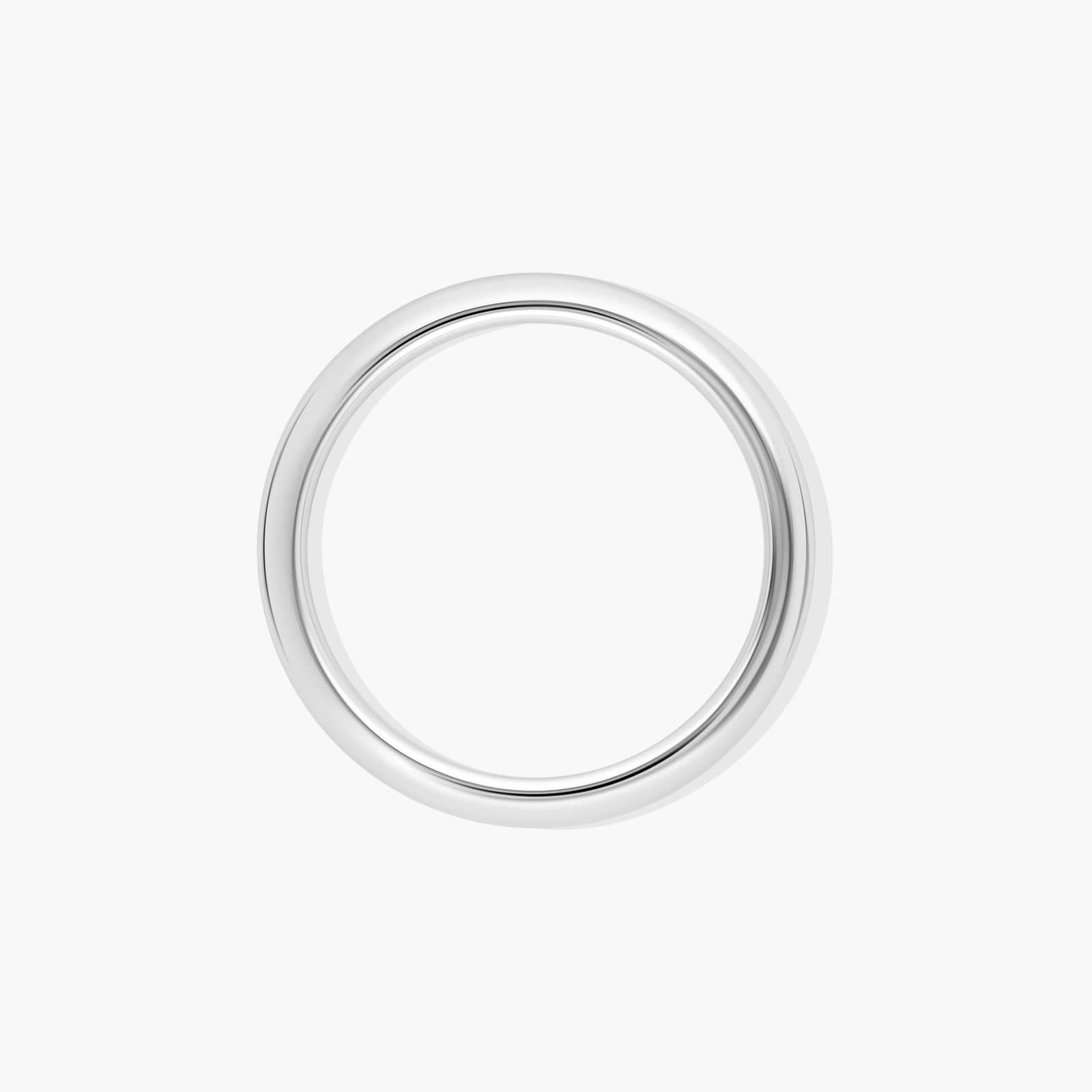 Rolled Wedding Ring In 14K White Gold (2.00mm)