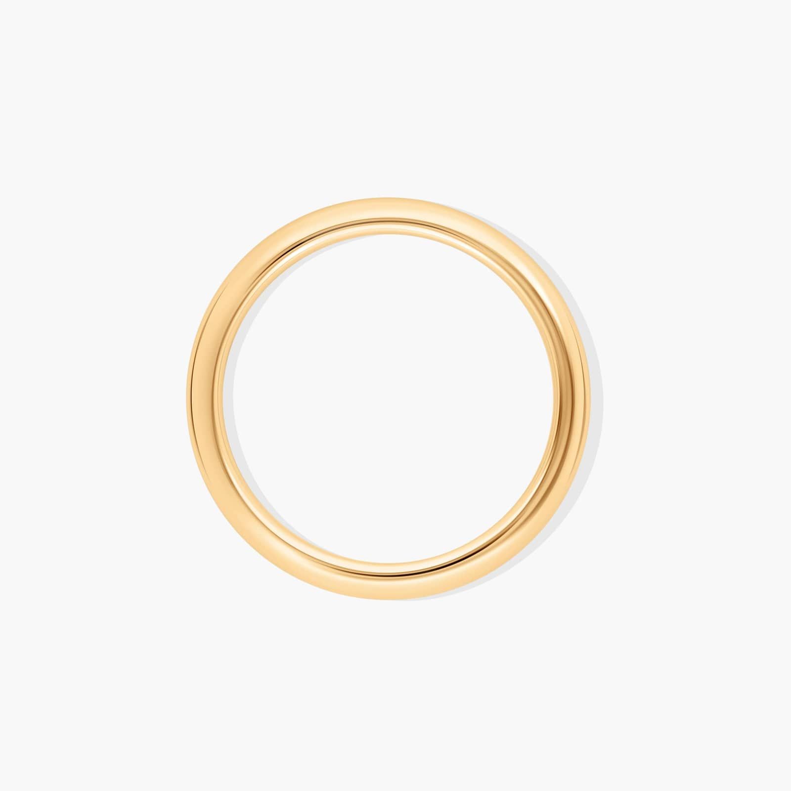 Rolled Wedding Ring In 14K Yellow Gold (2.00mm)