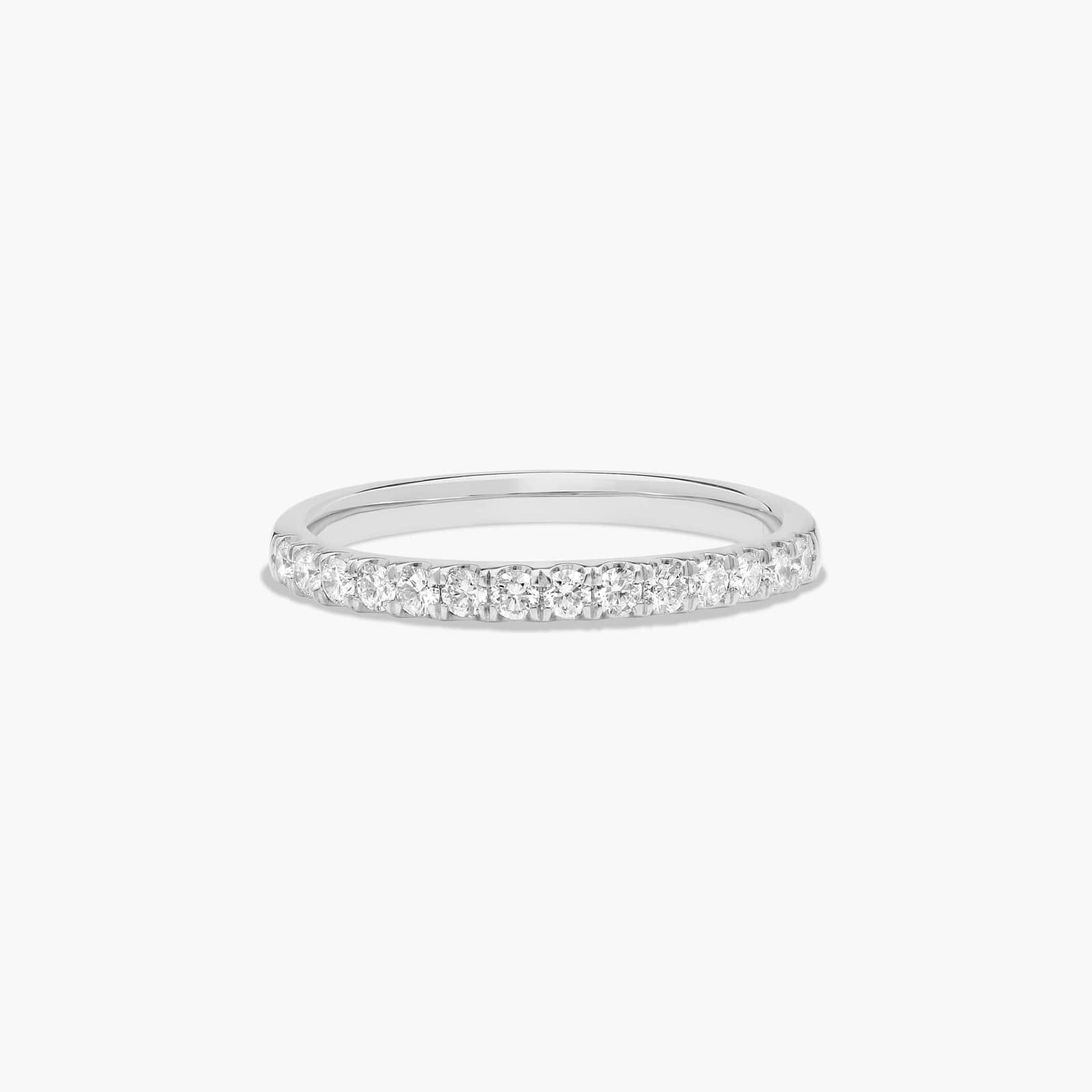 Double Halo Diamond Wedding Ring In Platinum (2.00mm)