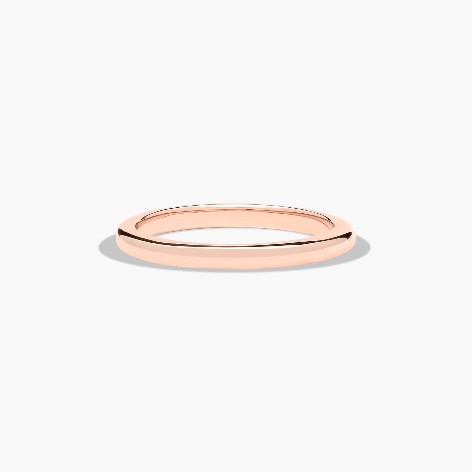 Sleek Wedding Ring In 14K Rose Gold (2.00mm)