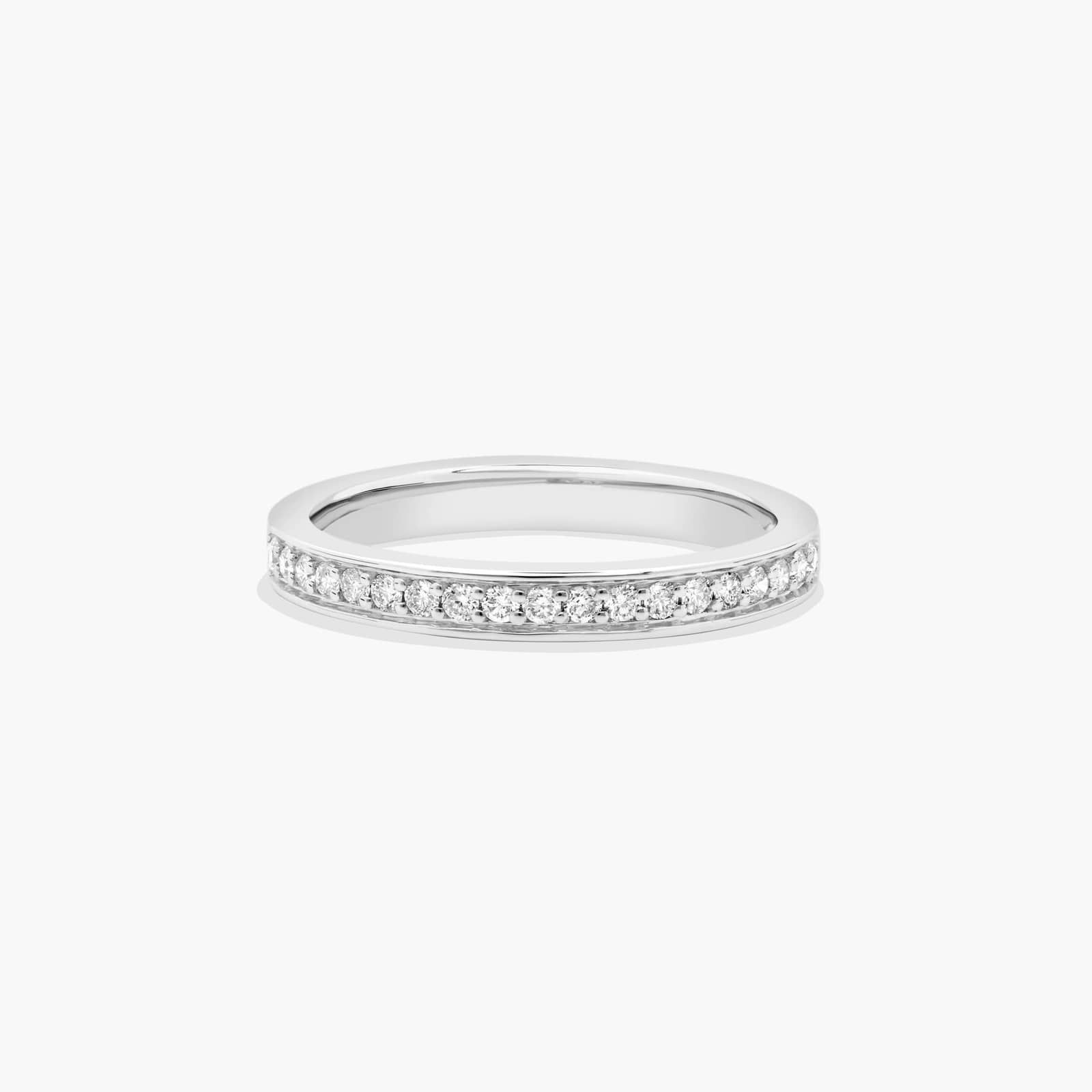 Wedding Ring In 18K White Gold (3.00mm)