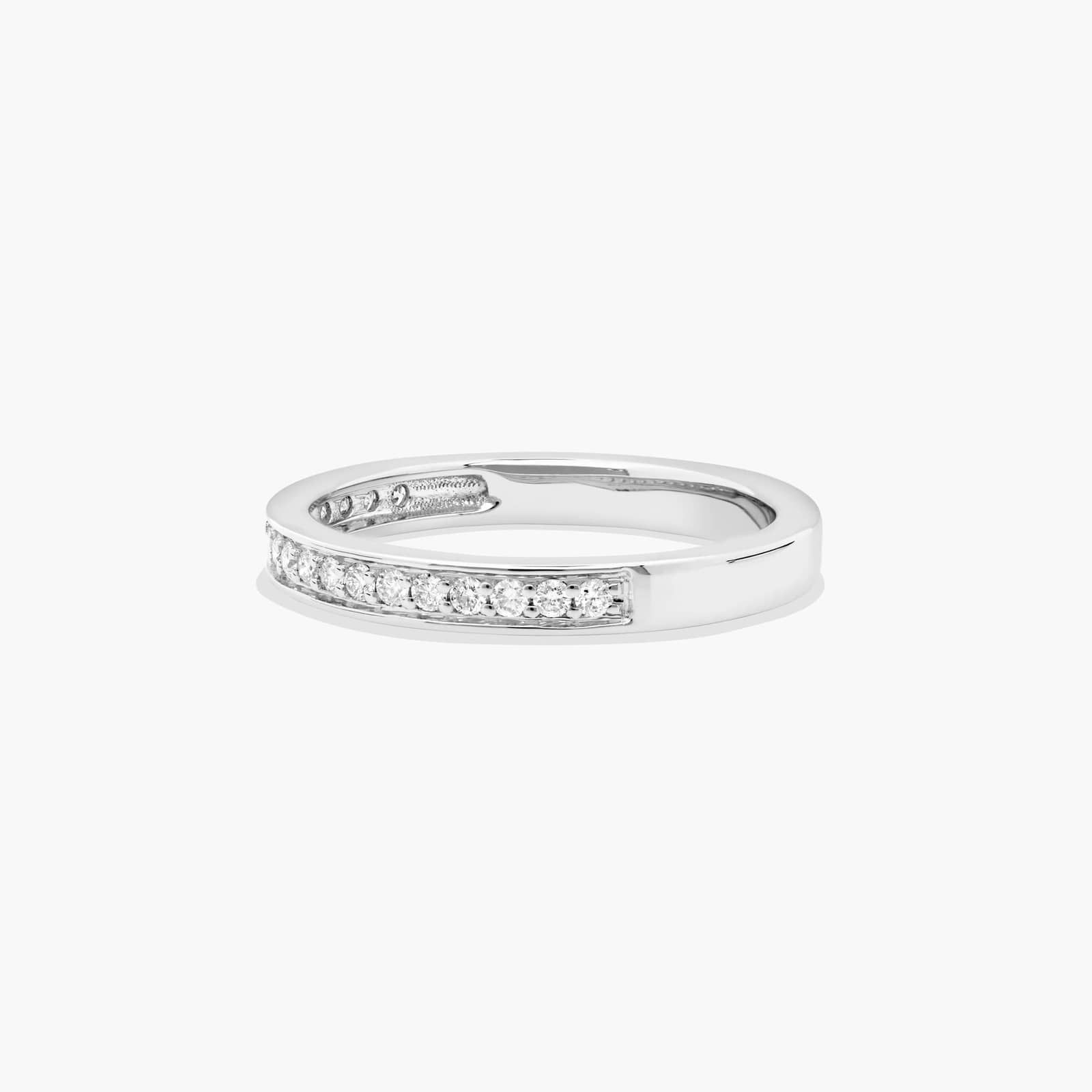 Wedding Ring In 18K White Gold (3.00mm)