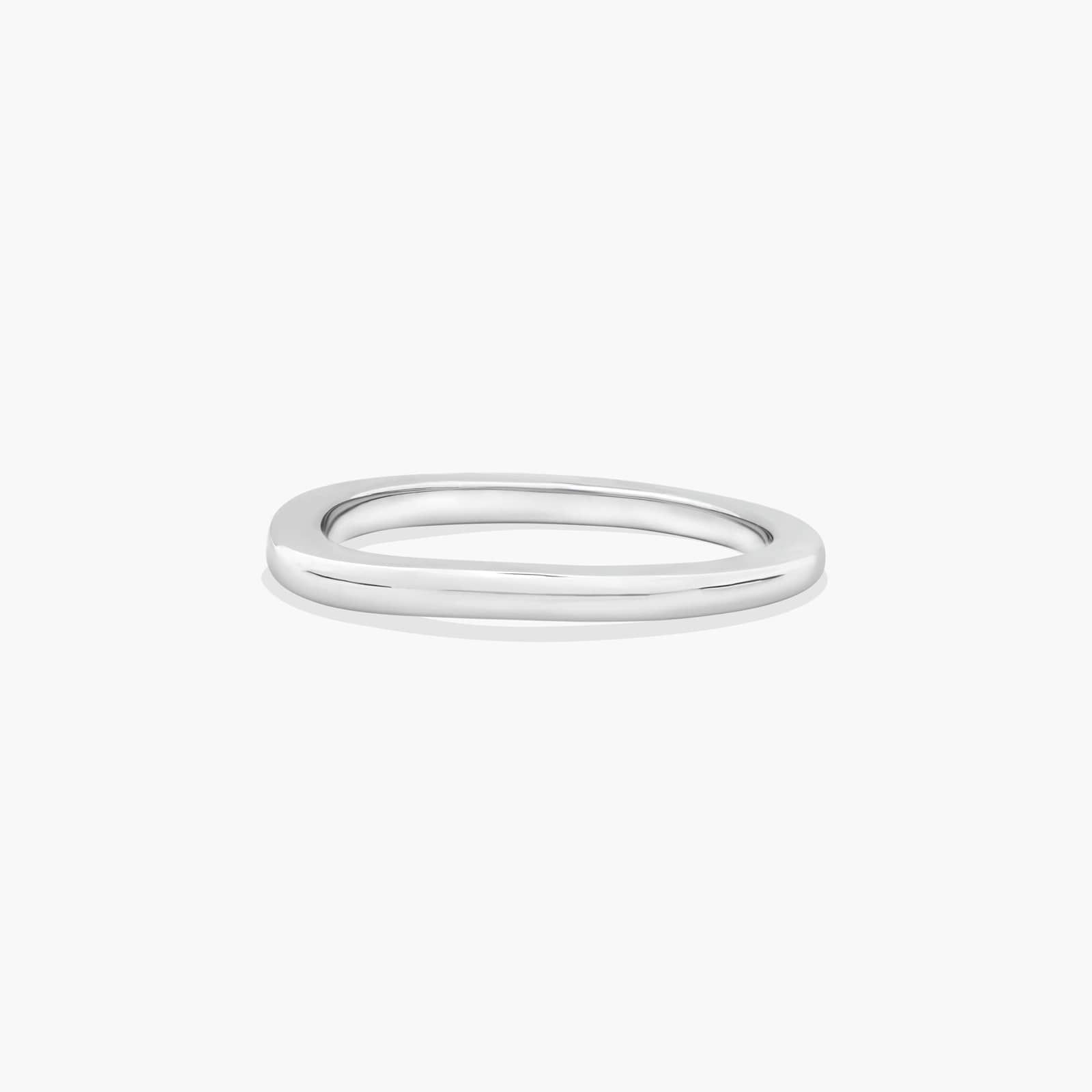 Wedding Ring In 18K White Gold (2.00mm)