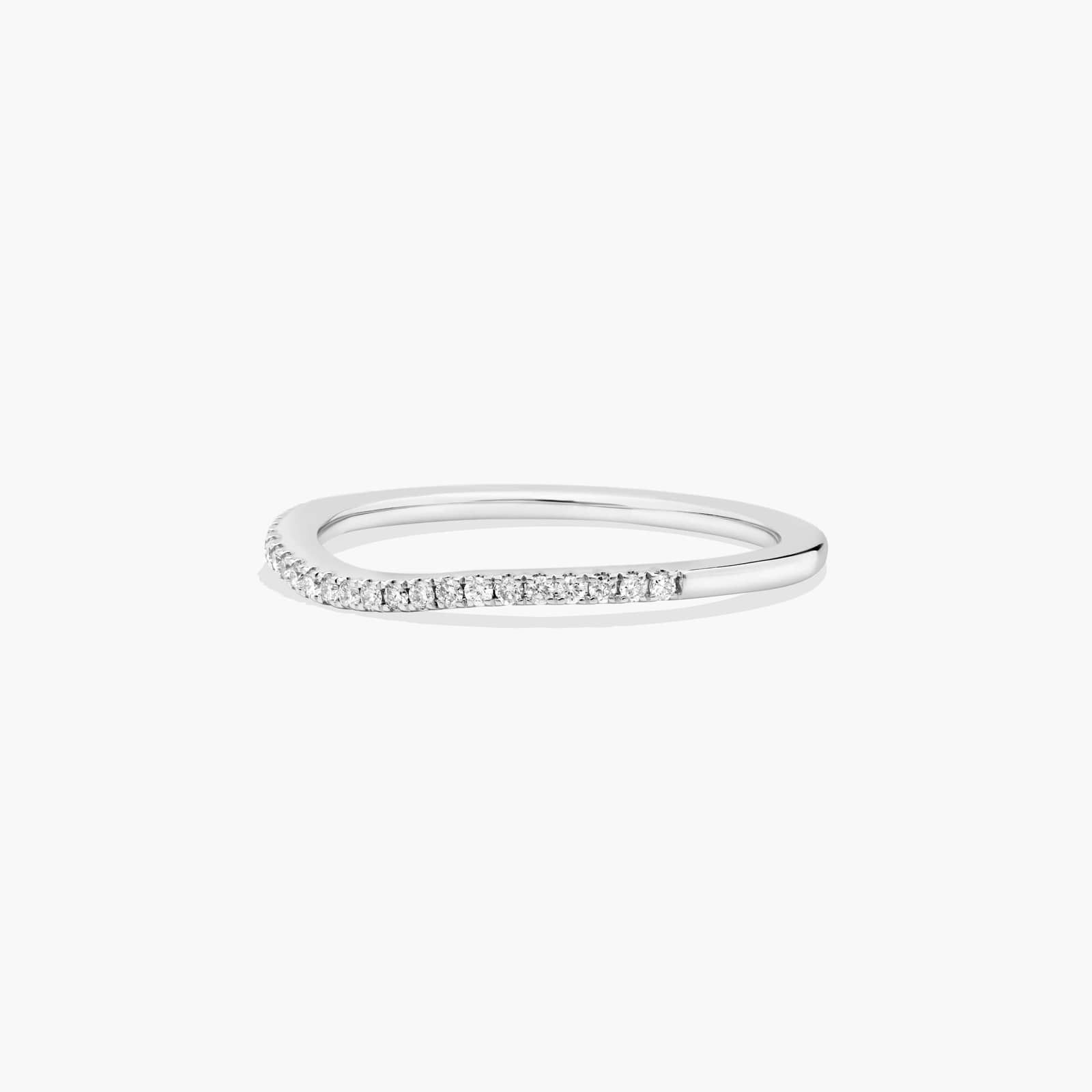 Wedding Ring In 14K White Gold (1.30mm)