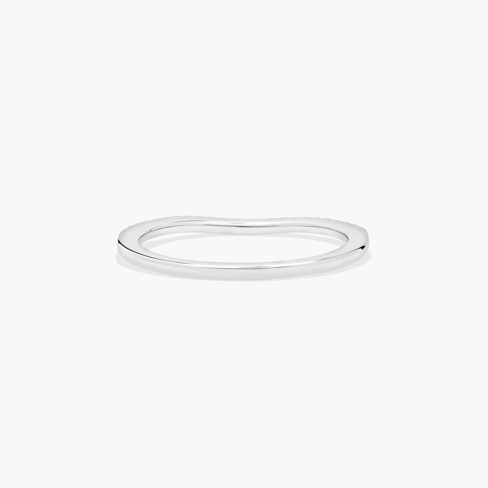 Wedding Ring In 14K White Gold (1.30mm)