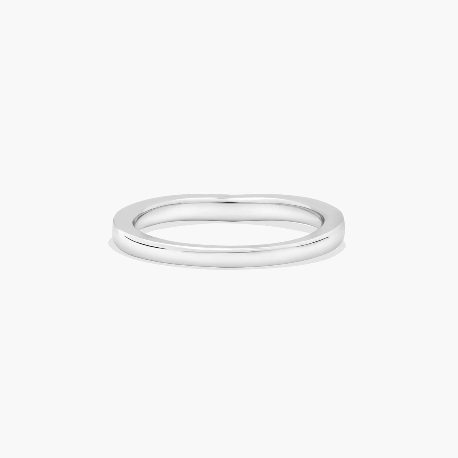Wedding Ring In 18K White Gold (2.00mm)