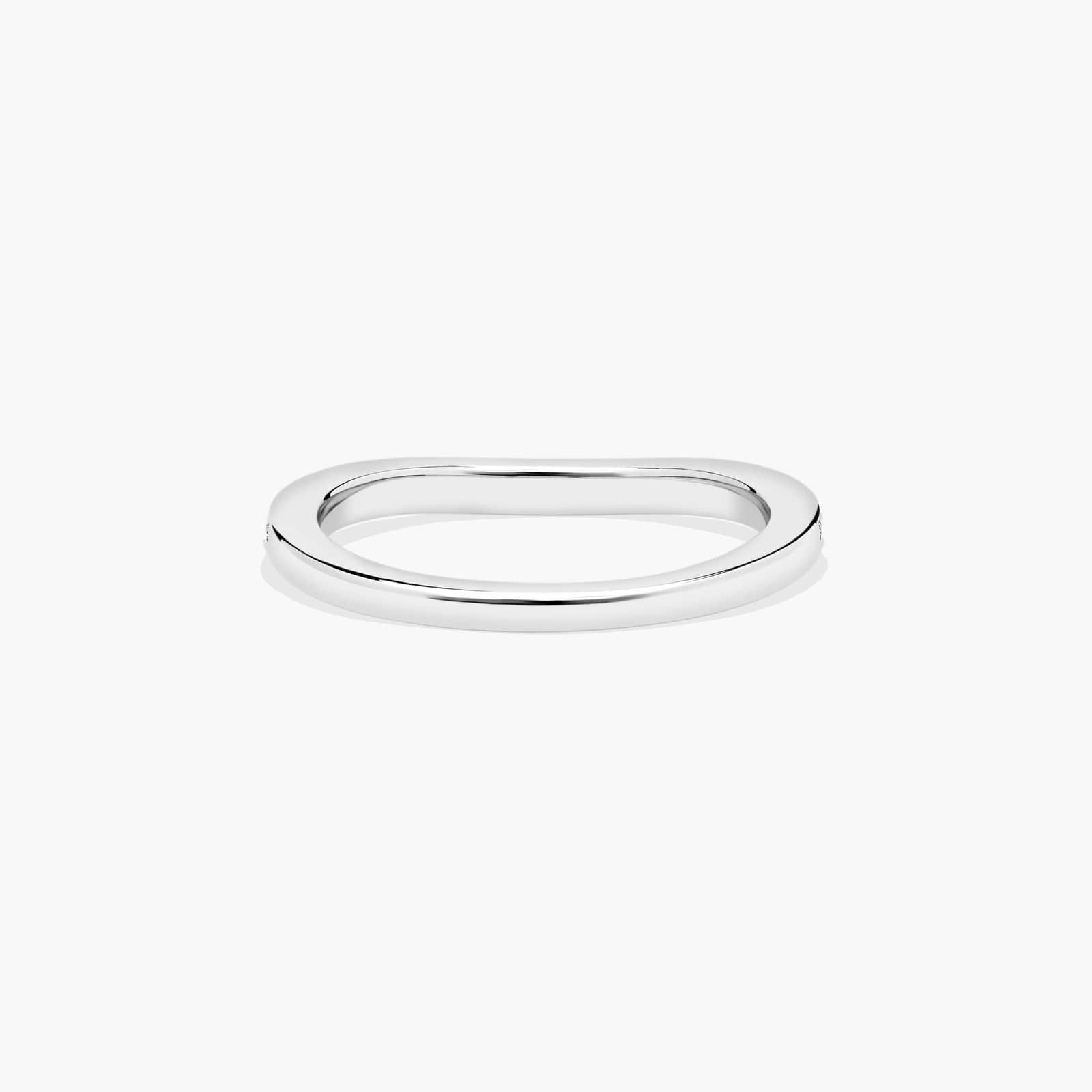 Wedding Ring In 18K White Gold (2.00mm)