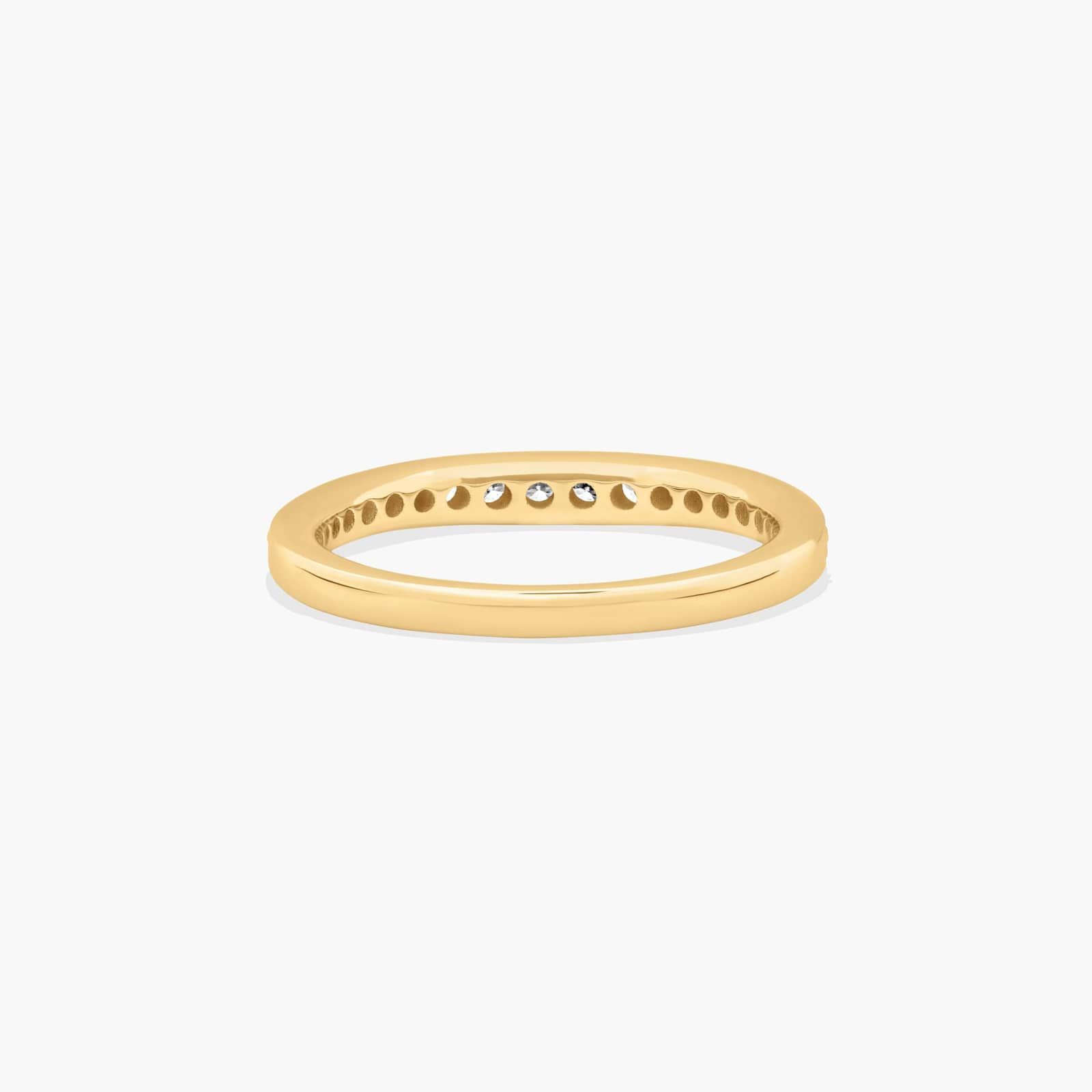 Pavé Diamond Wedding Ring In 14K Yellow Gold (2.00mm)
