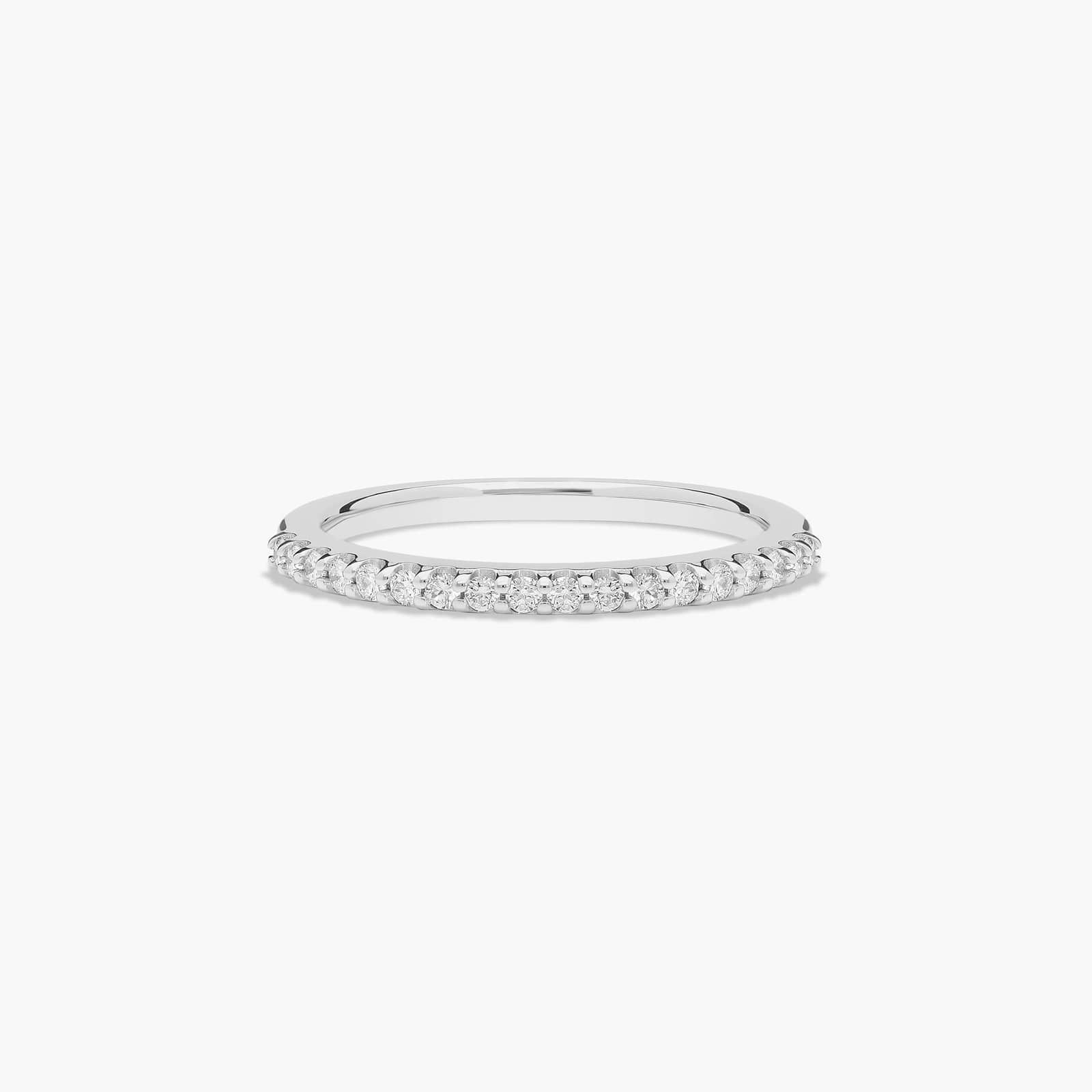 Pavé Diamond Wedding Ring In Platinum (2.00mm)