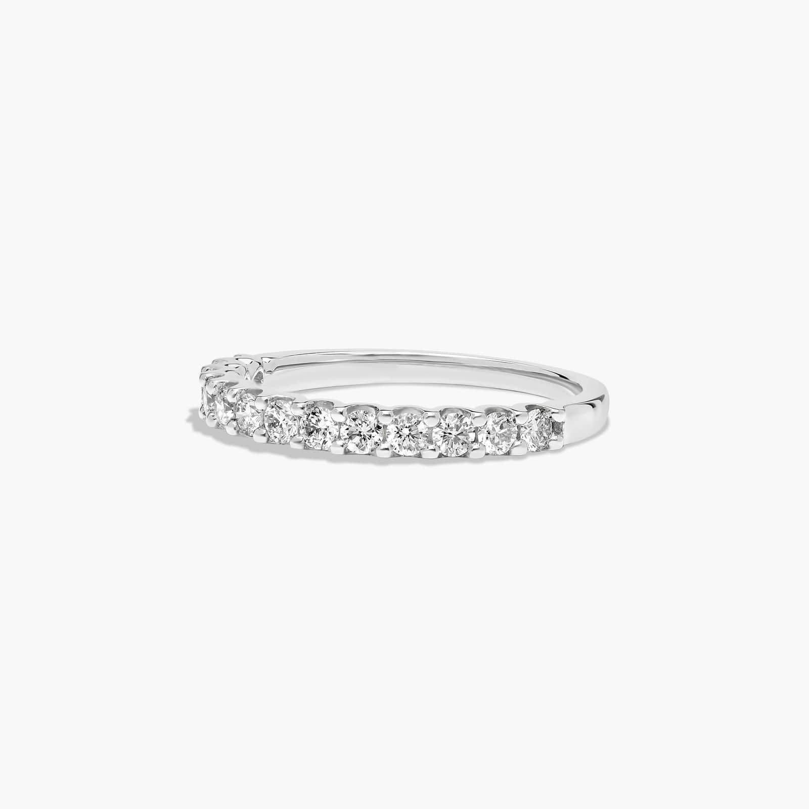 Shared Prong Petite Contour Wedding Ring In Platinum (1.50mm)
