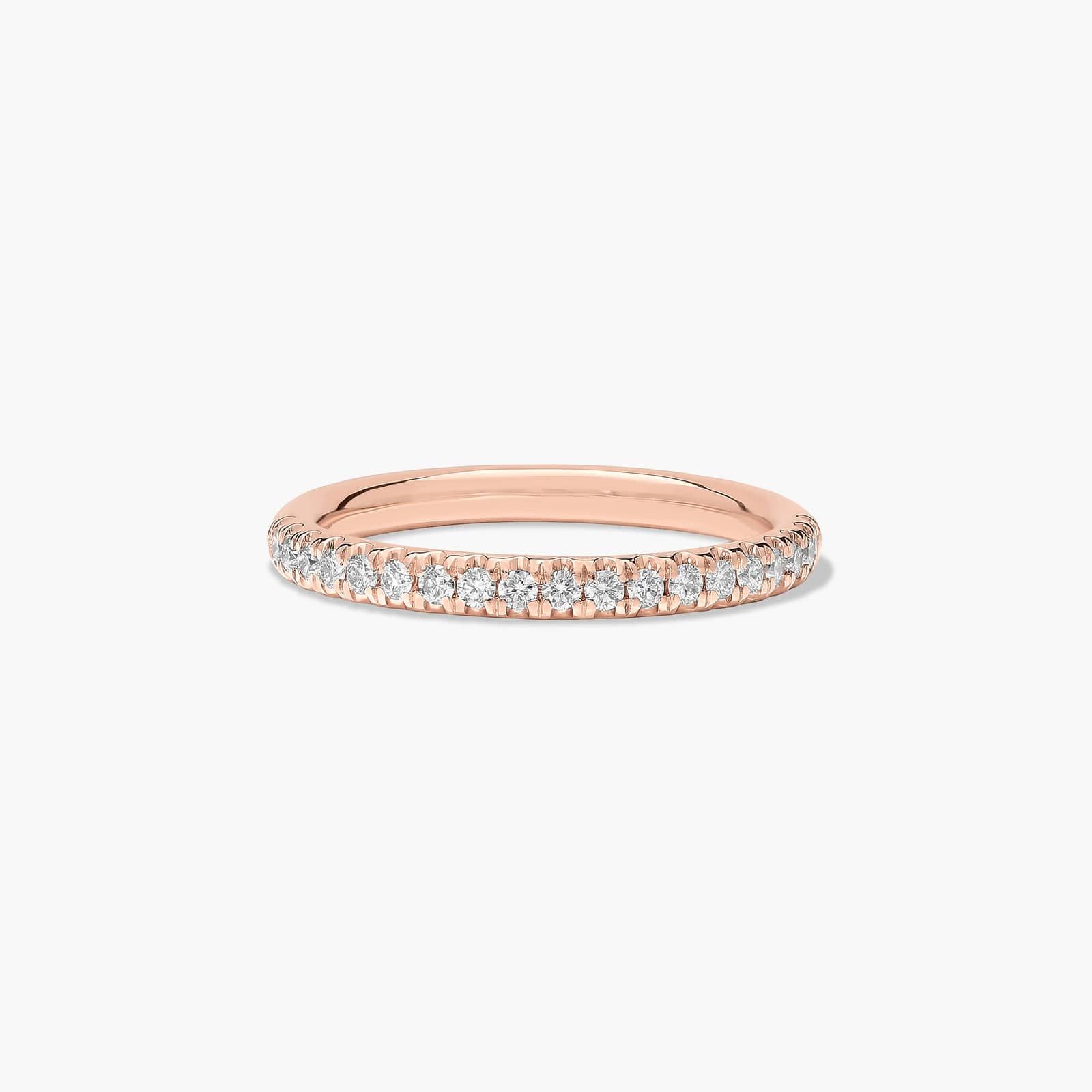 Diamond Wedding Ring In 14K Rose Gold (2.00mm)